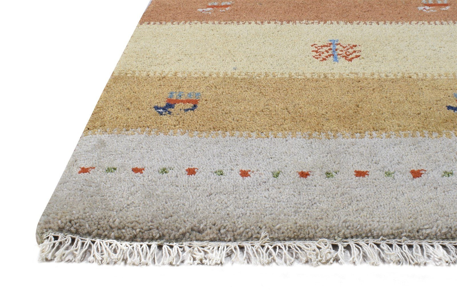 2' X 3' Rug Wool Beige Southwestern Hand Knotted American Tribal Small Carpet   7865061507221