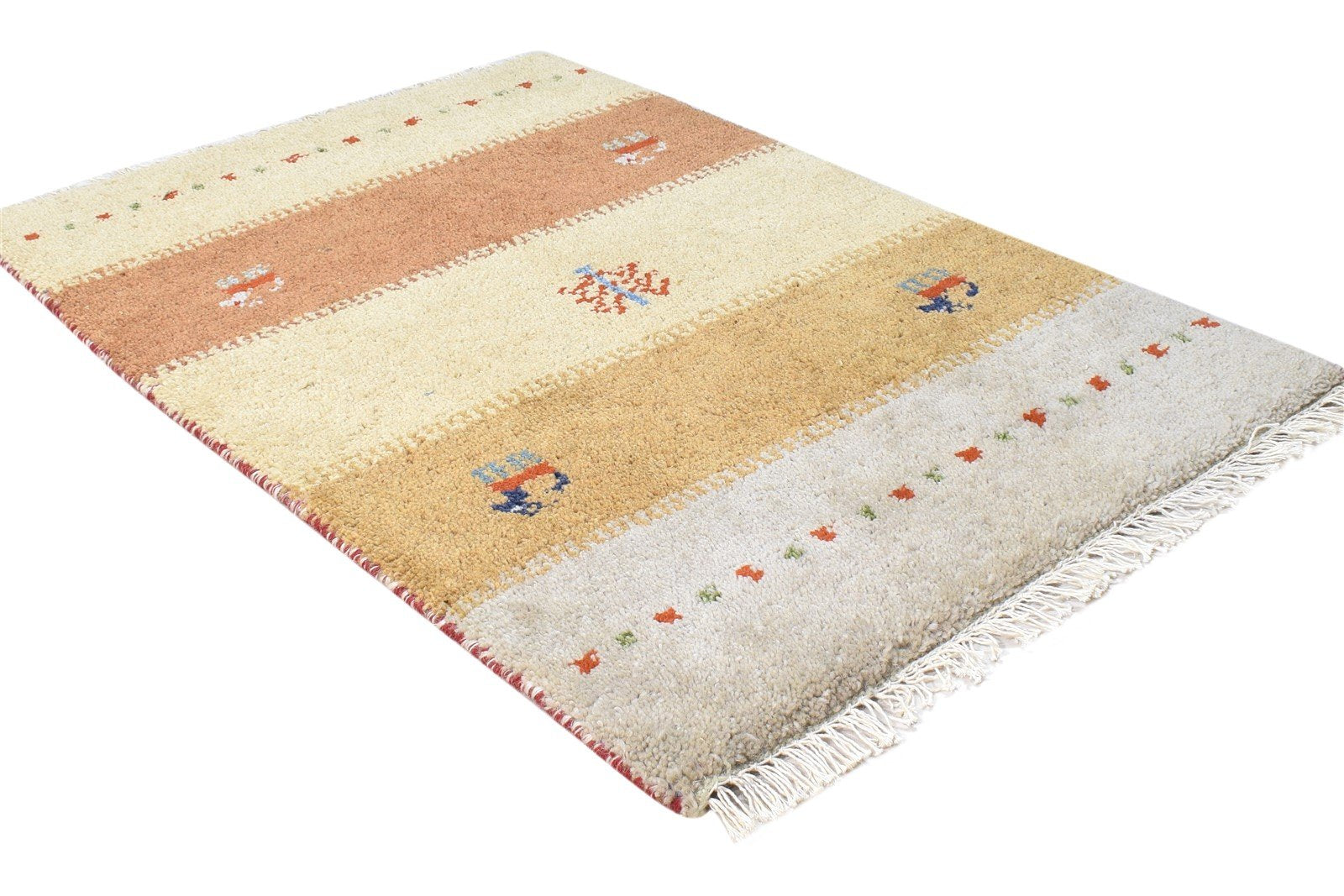 2' X 3' Rug Wool Beige Southwestern Hand Knotted American Tribal Small Carpet   7865061507221