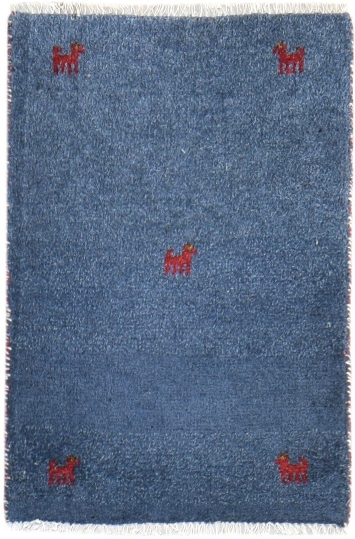 2' X 3' Rug Wool Blue Southwestern Hand Knotted American Tribal Small Carpet   7865063309461