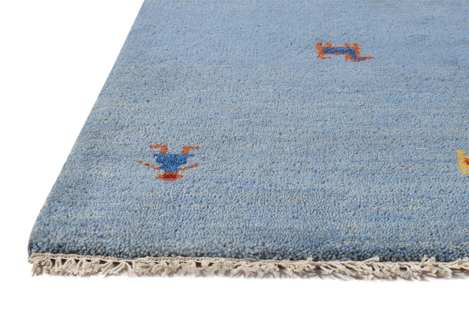 2' X 3' Rug Wool Blue Southwestern Hand Knotted American Tribal Small Carpet   7865061834901