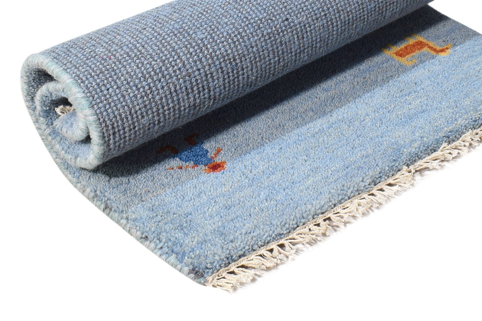 2' X 3' Rug Wool Blue Southwestern Hand Knotted American Tribal Small Carpet   7865061834901