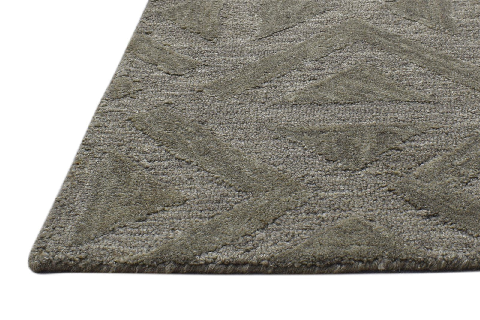 2' X 3' Rug Wool Brown Modern Hand Tufted Scandinavian Trellis Small Carpet   7864133582997