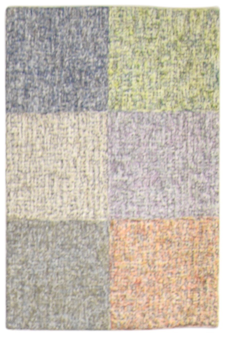 2' X 3' Rug Wool Colorful Modern Hand Tufted Scandinavian Geometric Small Carpet   7864134467733
