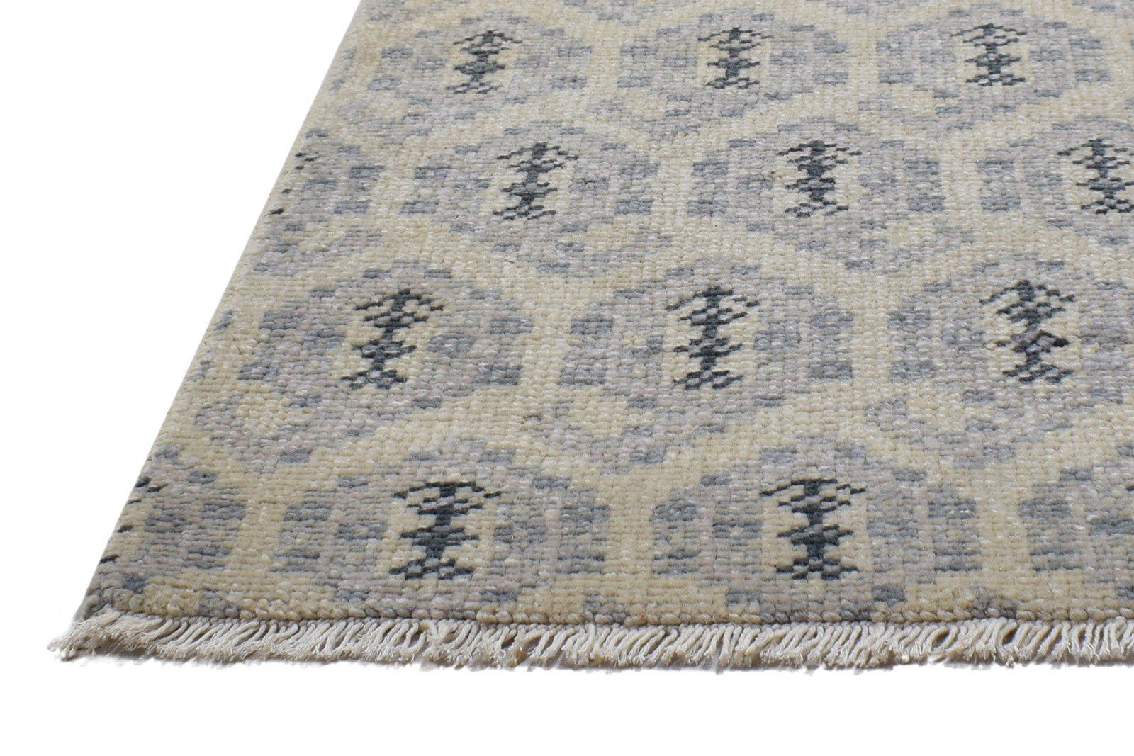 2' X 3' Rug Wool Cream Persian Hand Knotted Bokhara Oriental Small Carpet   7864118411413