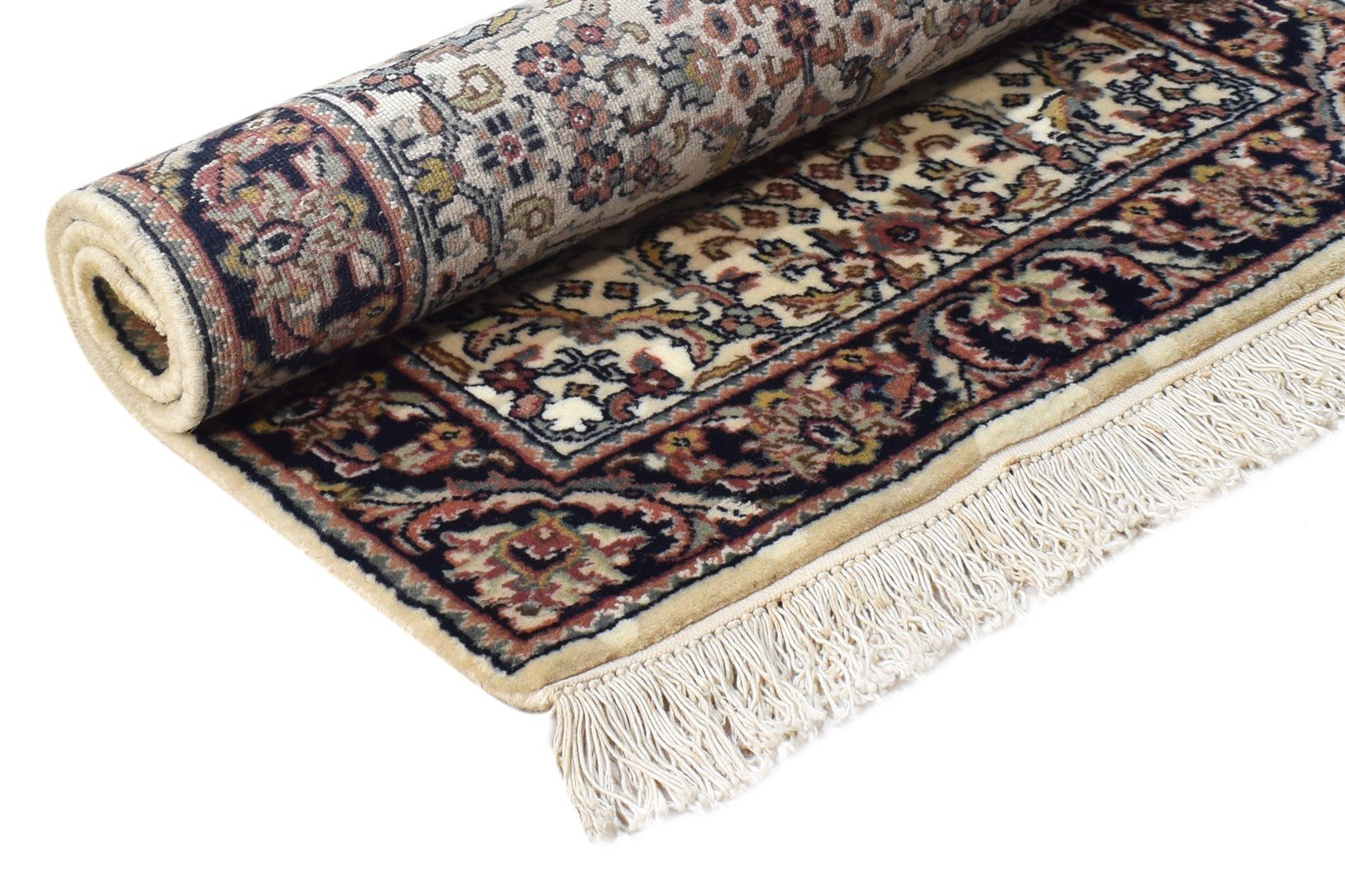 2' X 3' Rug Wool Cream Persian Hand Knotted Kashan Oriental Small Carpet   7864677662869