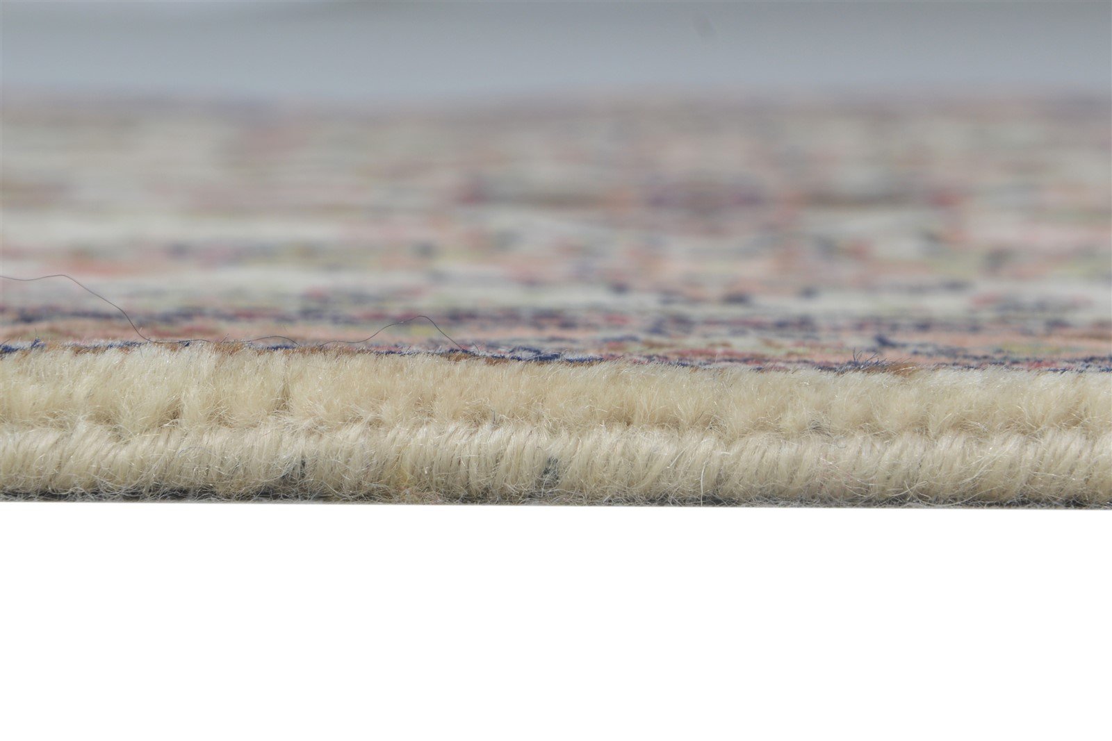 2' X 3' Rug Wool Cream Persian Hand Knotted Kashan Oriental Small Carpet   7864645681301