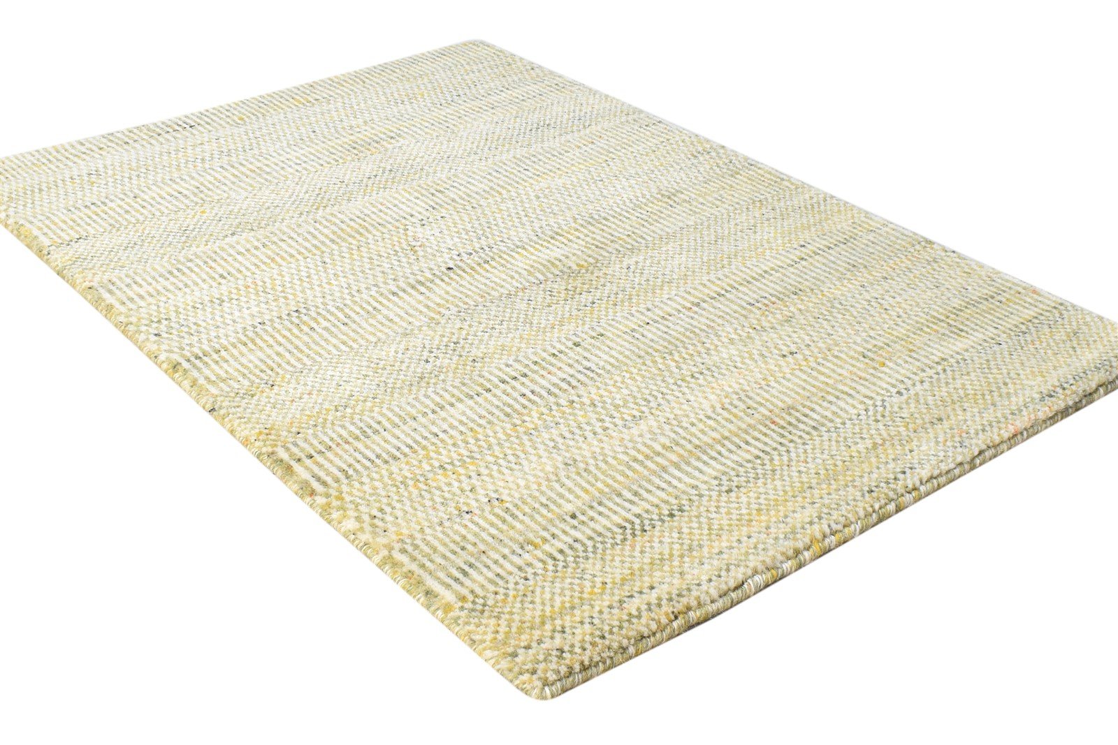 2' X 3' Rug Wool Green Modern Handloom Agra Grass Trellis Small Carpet   7865136382101