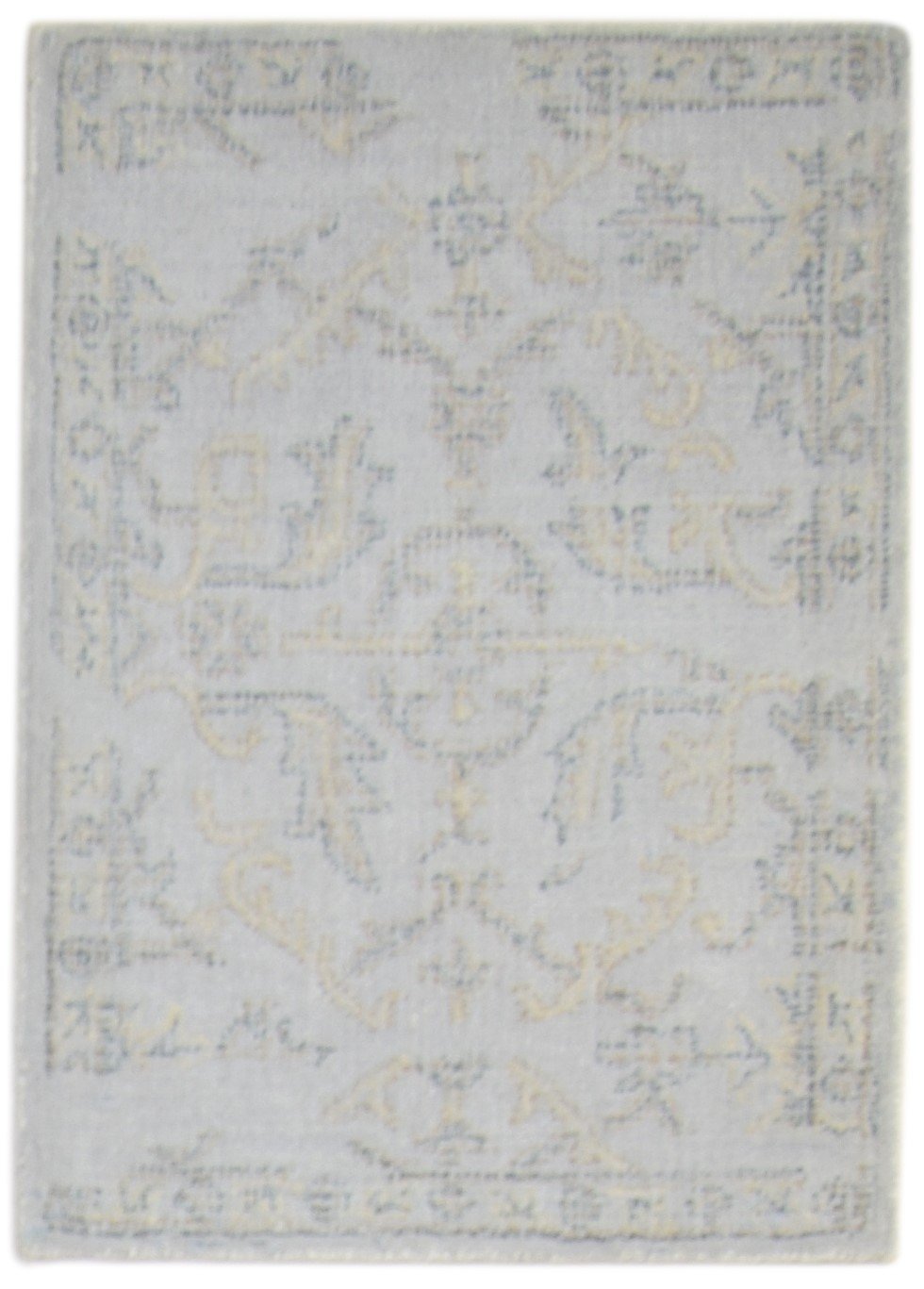 2' X 3' Rug Wool Grey Modern Hand Tufted Oushak Oriental Small Carpet   7864138498197
