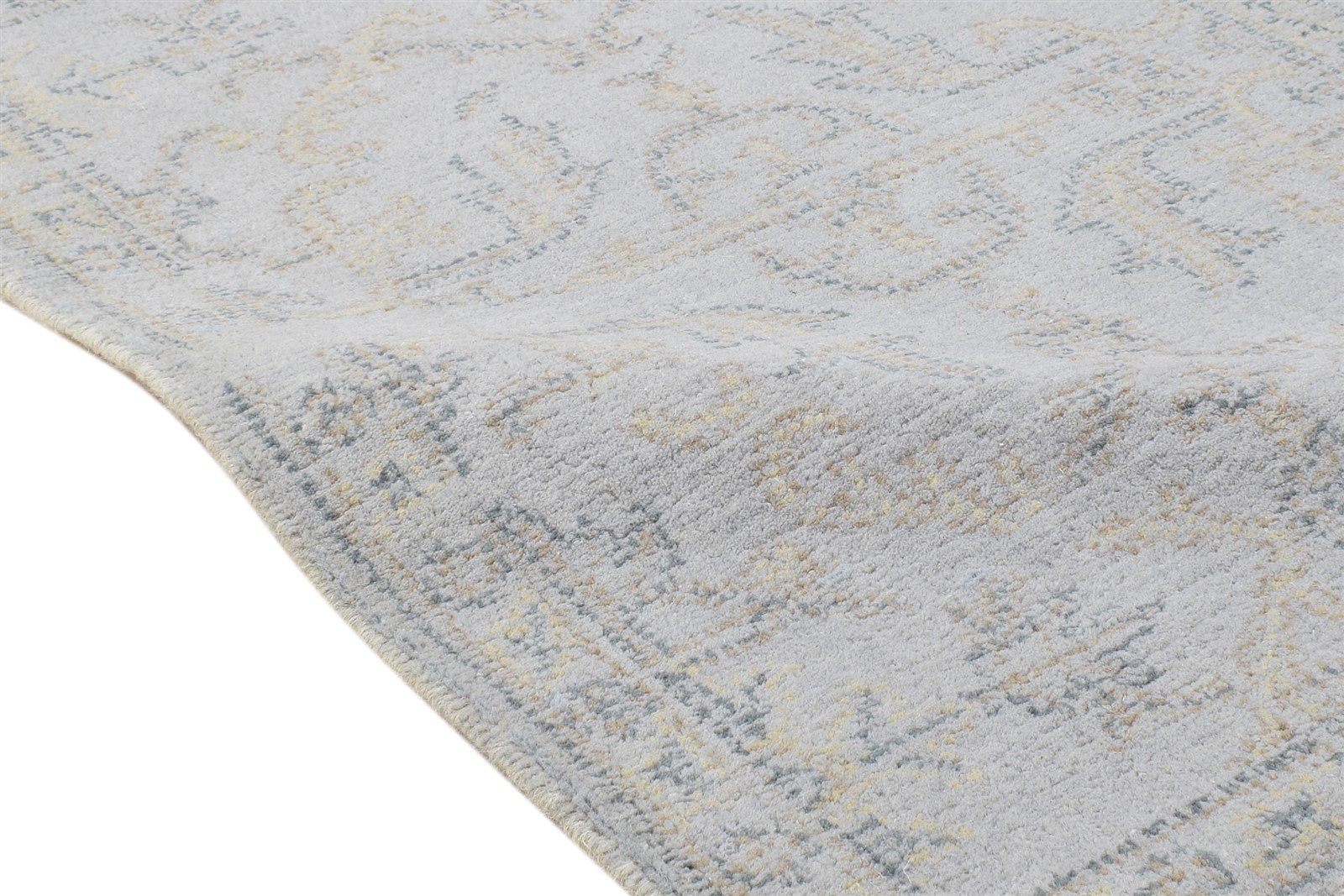 2' X 3' Rug Wool Grey Modern Hand Tufted Oushak Oriental Small Carpet   7864138498197