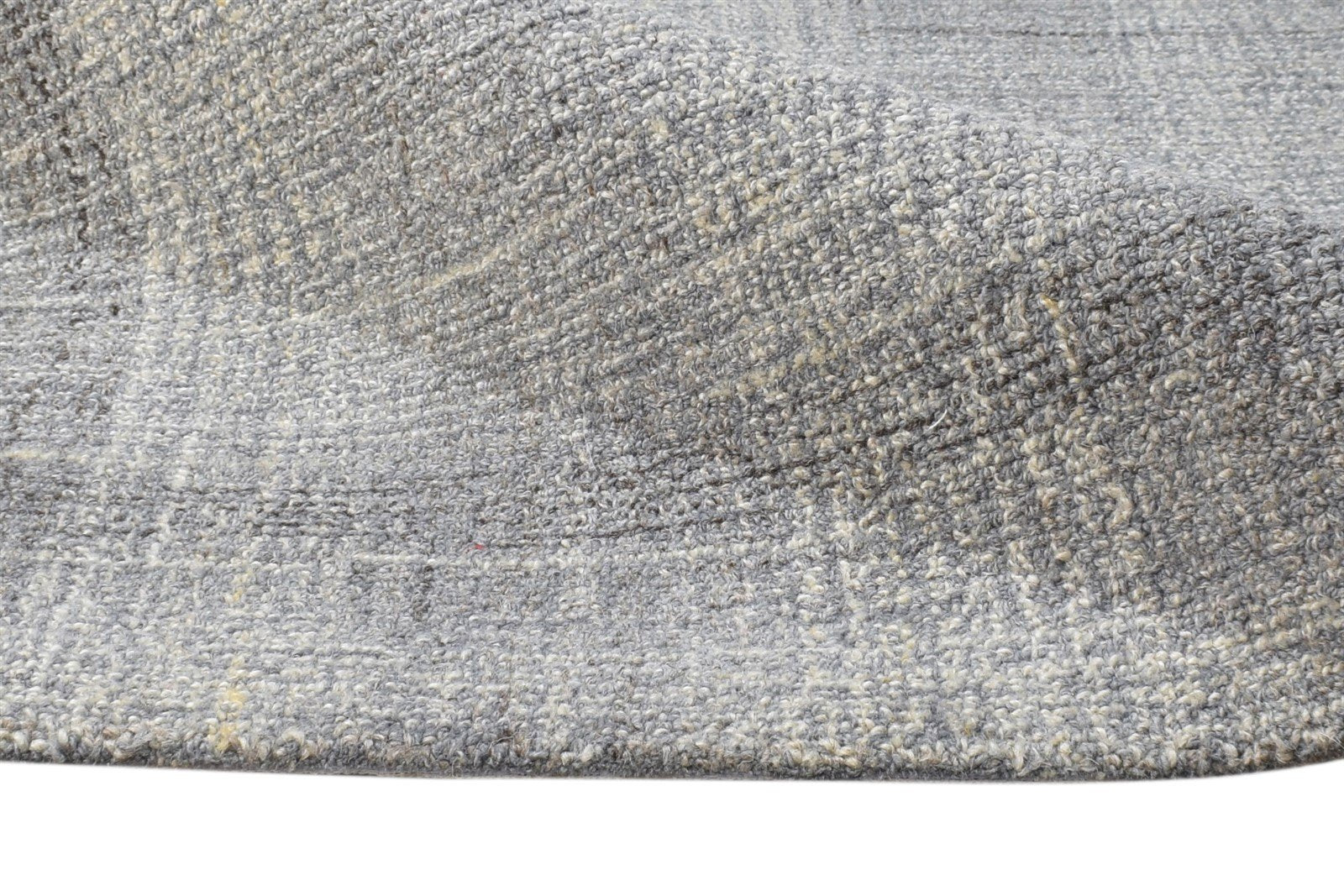 2' X 3' Rug Wool Grey Modern Handloom Scandinavian Solid Small Carpet   7865137987733