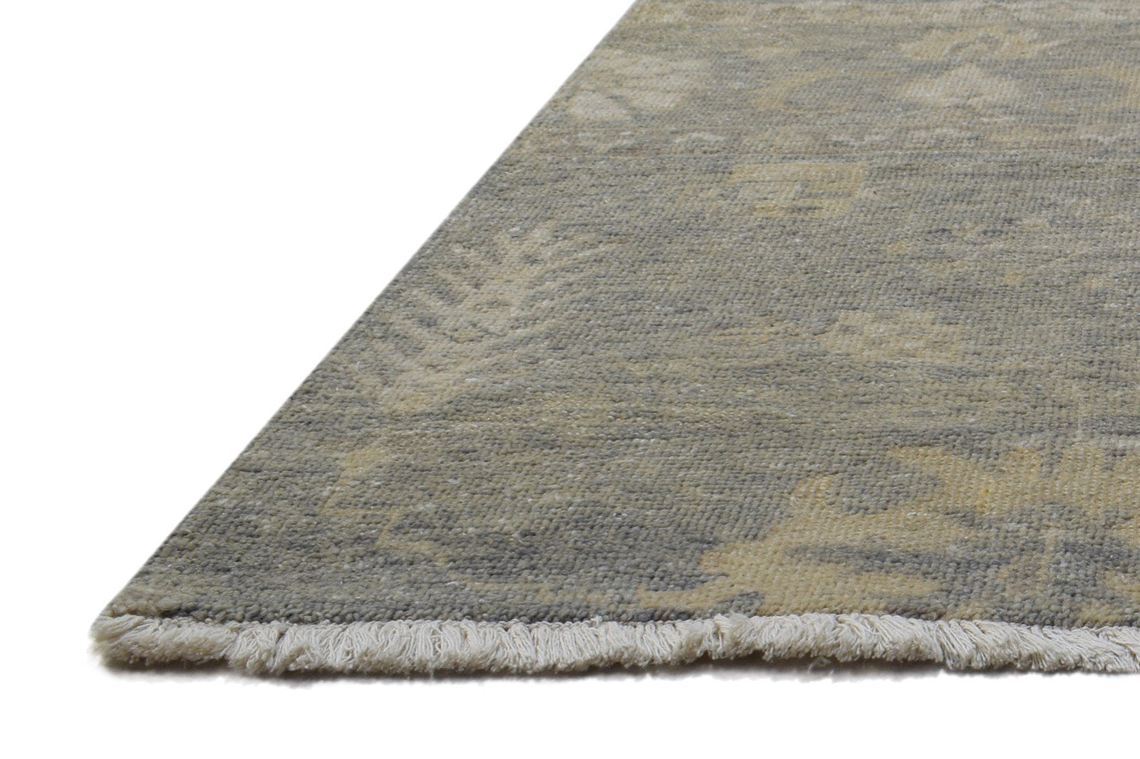 2' X 3' Rug Wool Grey Persian Hand Knotted Oushak Oriental Small Carpet   7864343363733