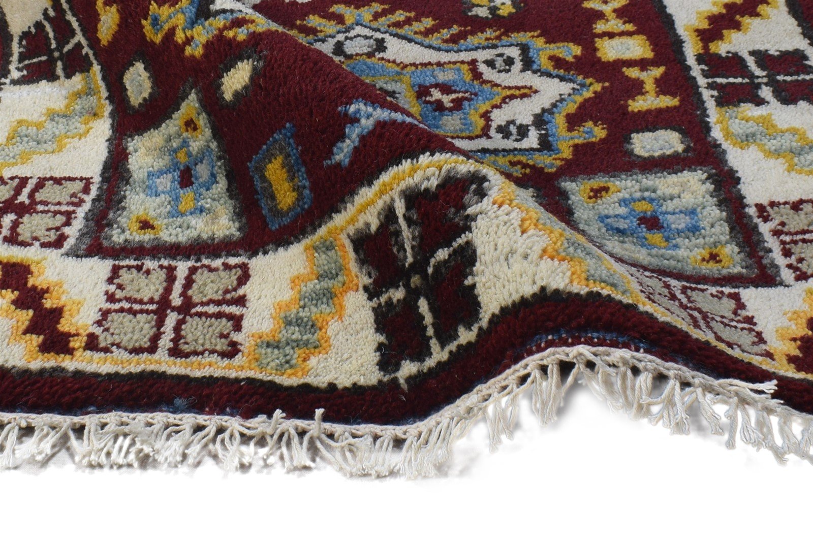 2' X 3' Rug Wool Red Persian Hand Knotted Kazak Oriental Small Carpet   7864503107733