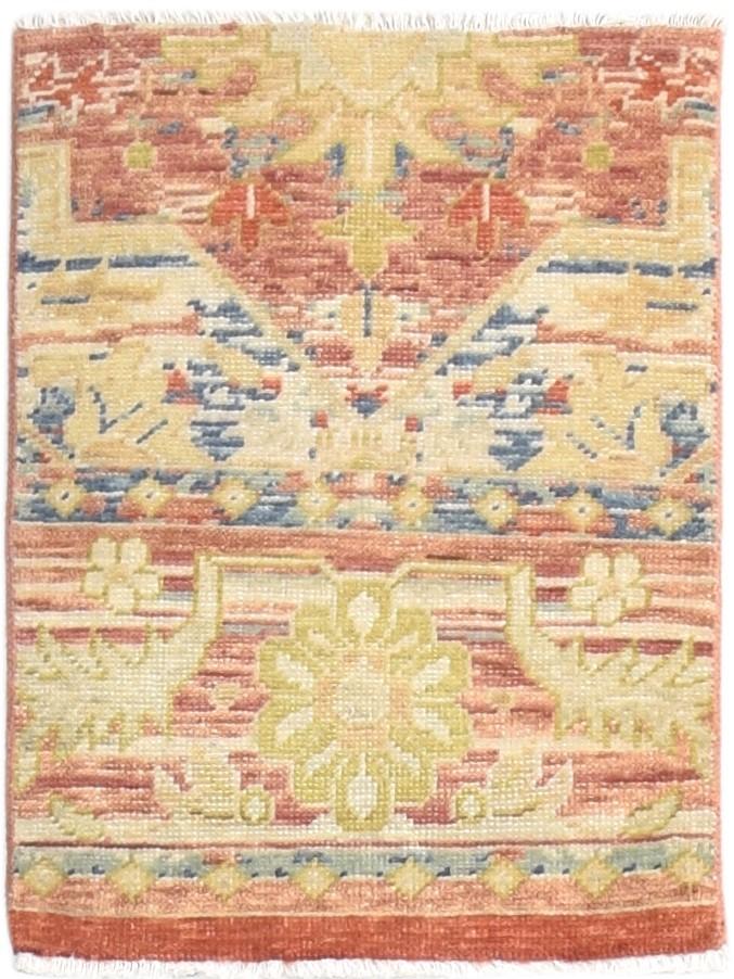 2' X 3' Rug Wool Rust Persian Hand Knotted Heriz-Indian Oriental Small Carpet   7865160269973
