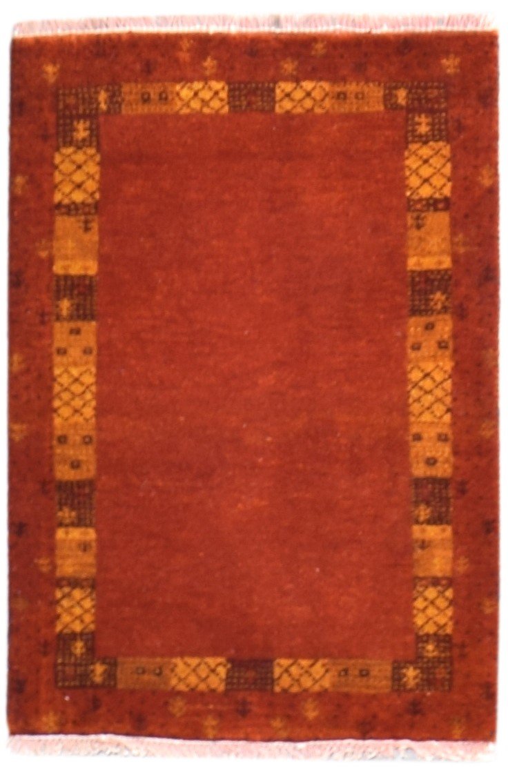 2' X 3' Rug Wool Rust Southwestern Hand Knotted American Tribal Small Carpet   7865056919701