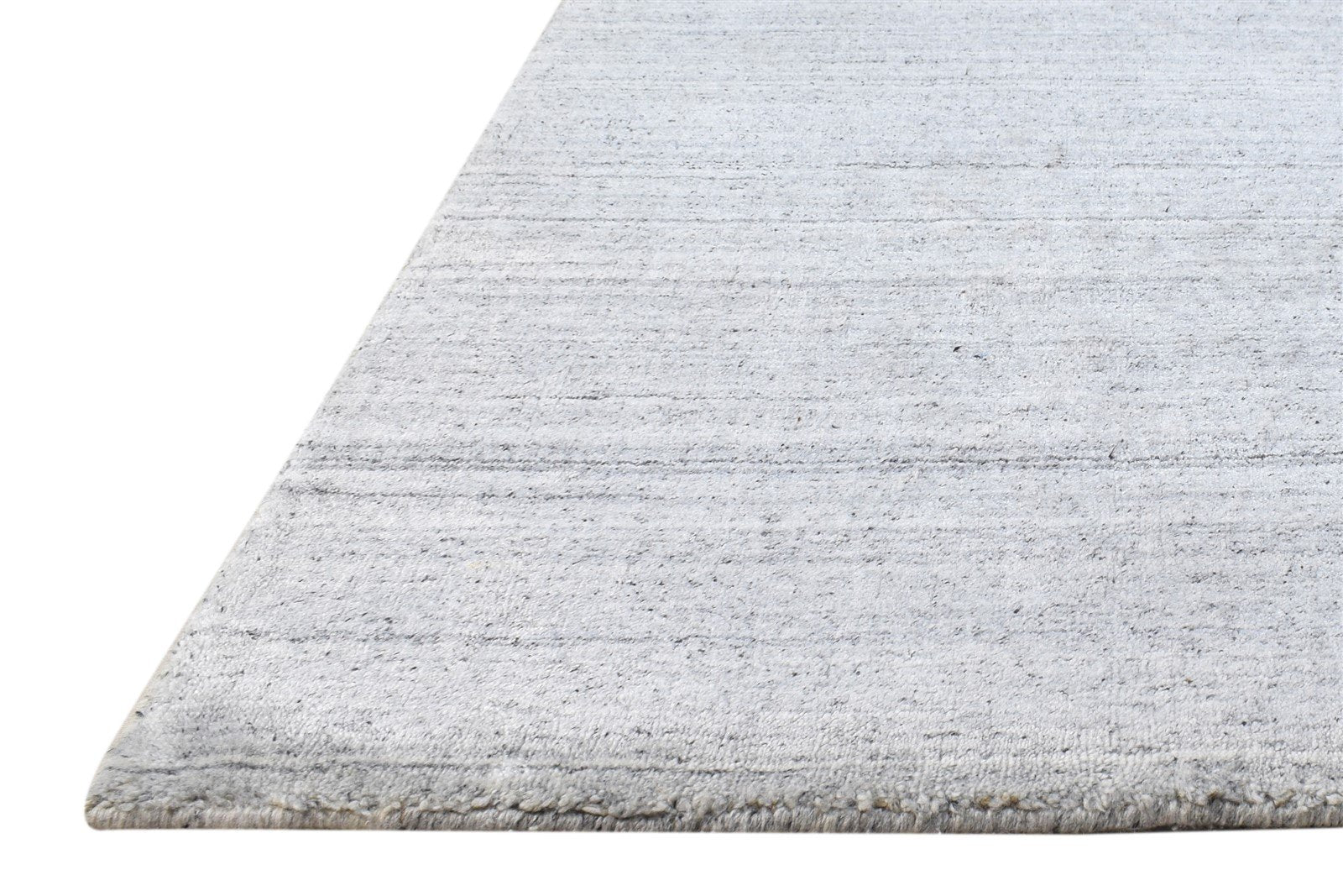 2' X 3' Rug Wool / Silk Grey Modern Handloom Scandinavian Solid Small Carpet   7865137528981