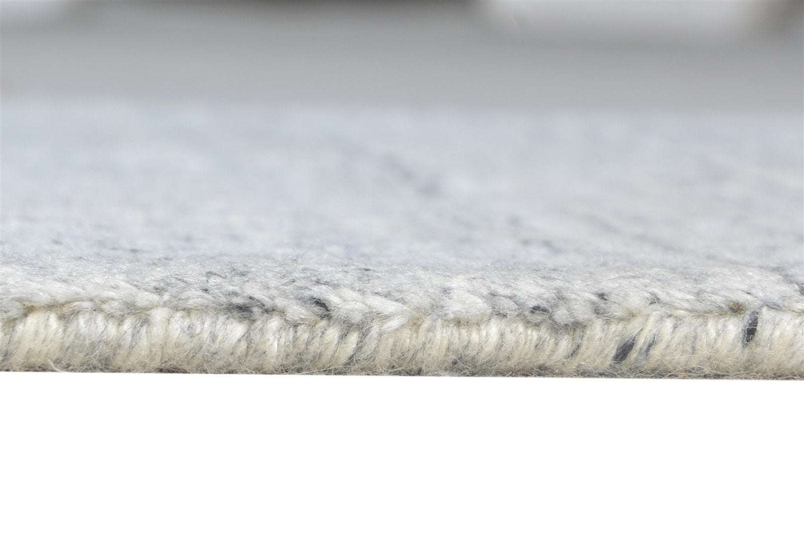 2' X 3' Rug Wool / Silk Grey Modern Handloom Scandinavian Solid Small Carpet   7865137528981