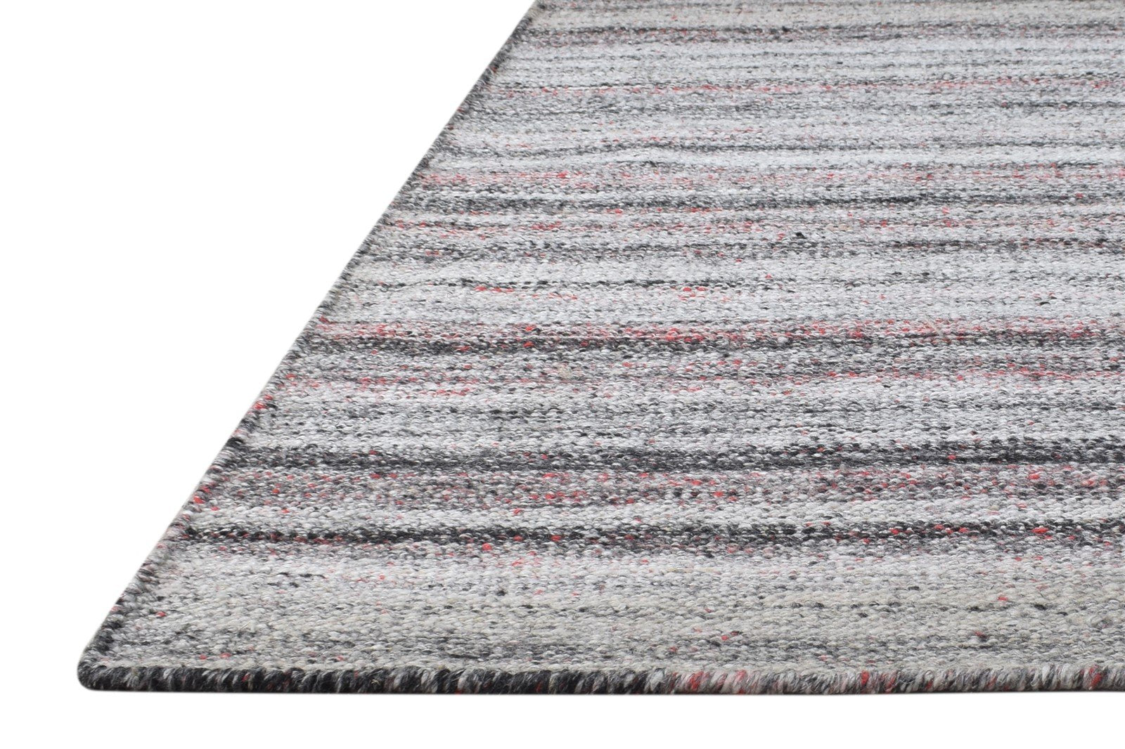 2' X 4' Rug Pet Yarn Grey Modern Flatweave Scandinavian Striped Small Carpet   7865139167381