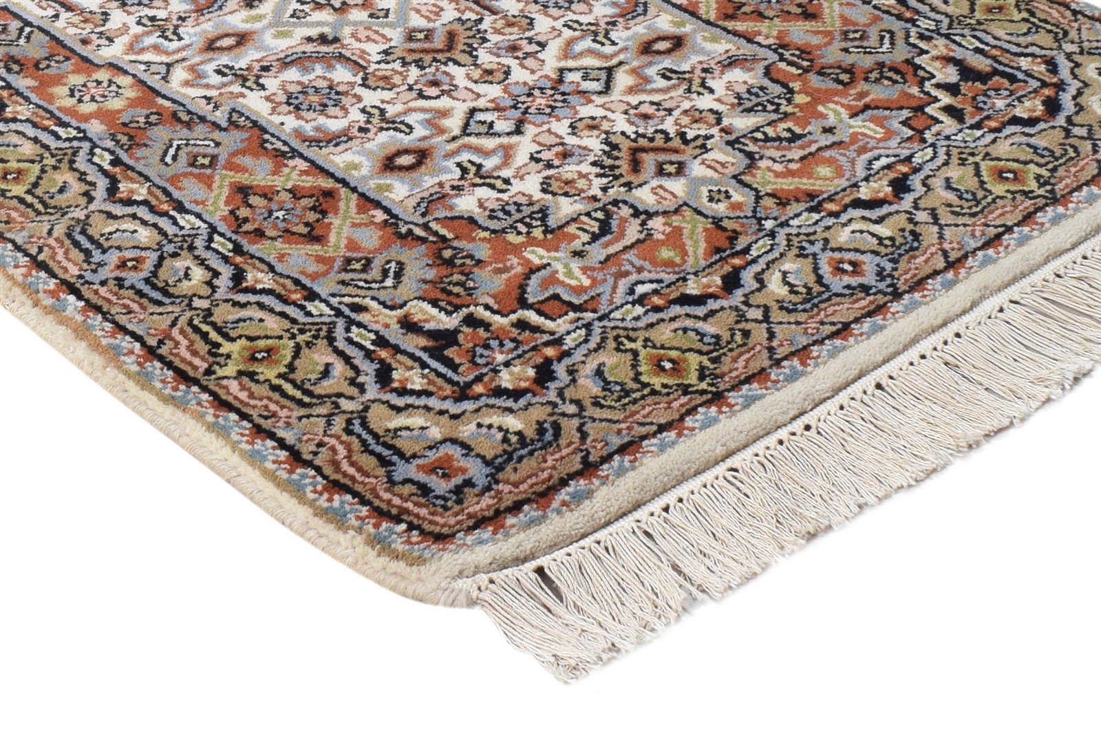 2' X 4' Rug Wool Ivory Persian Hand Knotted Tabriz Oriental Small Carpet   7864679858325