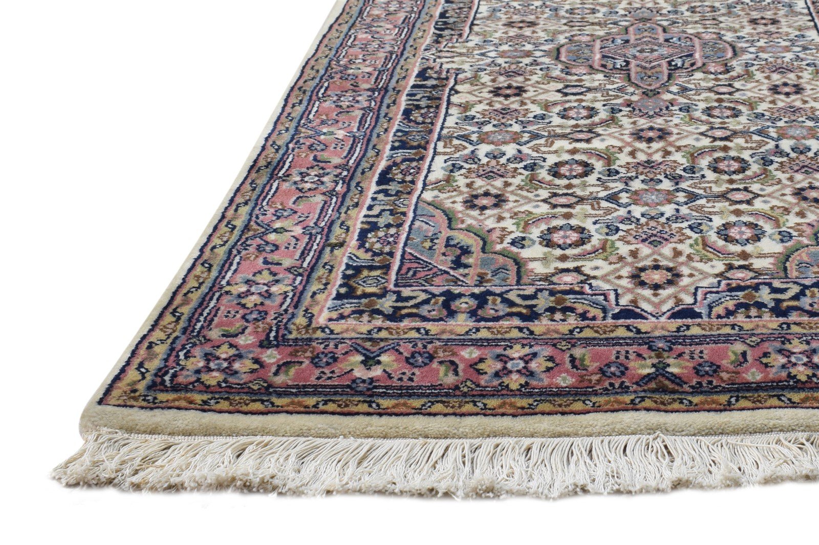 2' X 5' Rug Wool Cream Persian Hand Knotted Tabriz Oriental Small Carpet   7864676122773