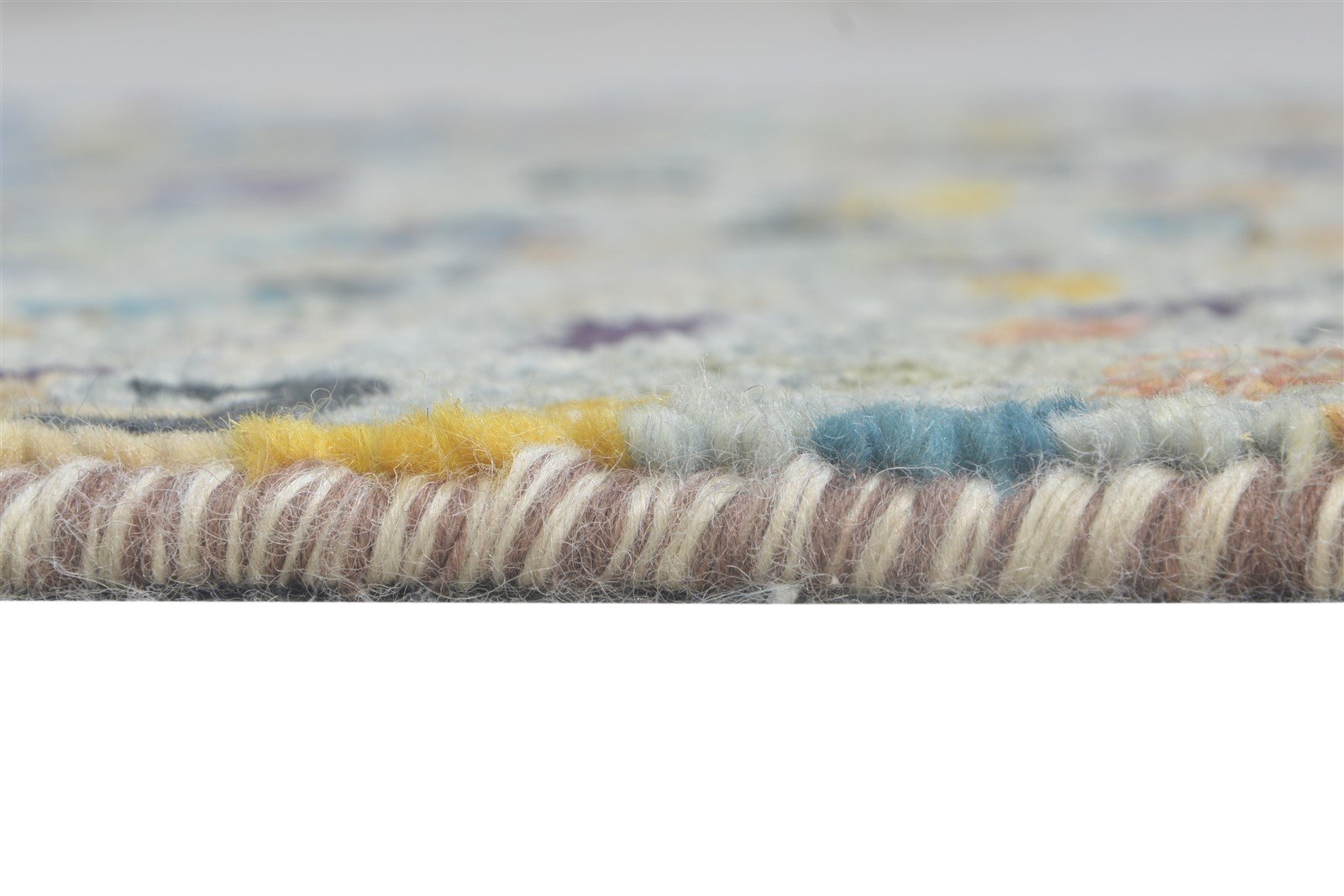 Diahann 26X16 Rug Wool Multi Color Modern Hand Knotted American Abstract Runner   7865050628245
