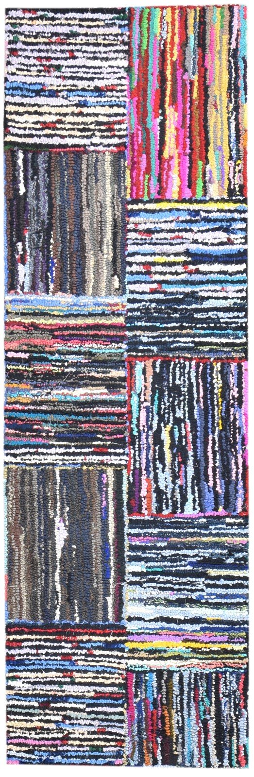 26X8 Rug Cotton Polyester Colorful Persian Hand Tufted Bijar Bohemian Small   7865131237525