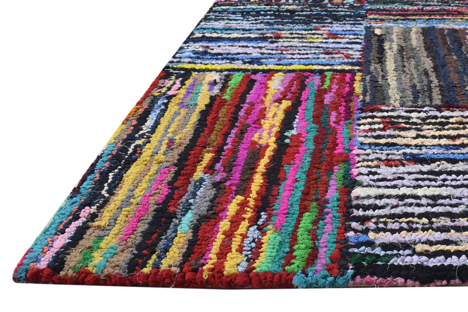 26X8 Rug Cotton Polyester Colorful Persian Hand Tufted Bijar Bohemian Small   7865131237525