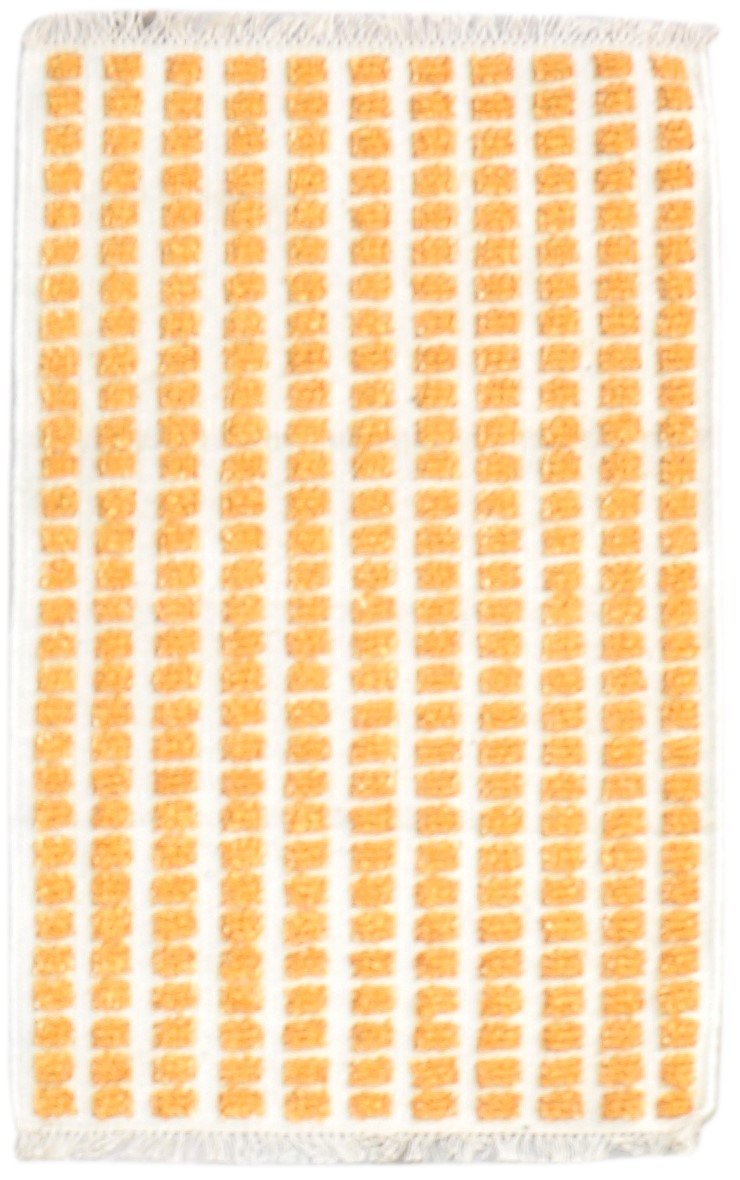 2X3 Rug New Zealand Wool Gold Modern Jacquard Loom Scandinavian Abstract Small   7865105809557