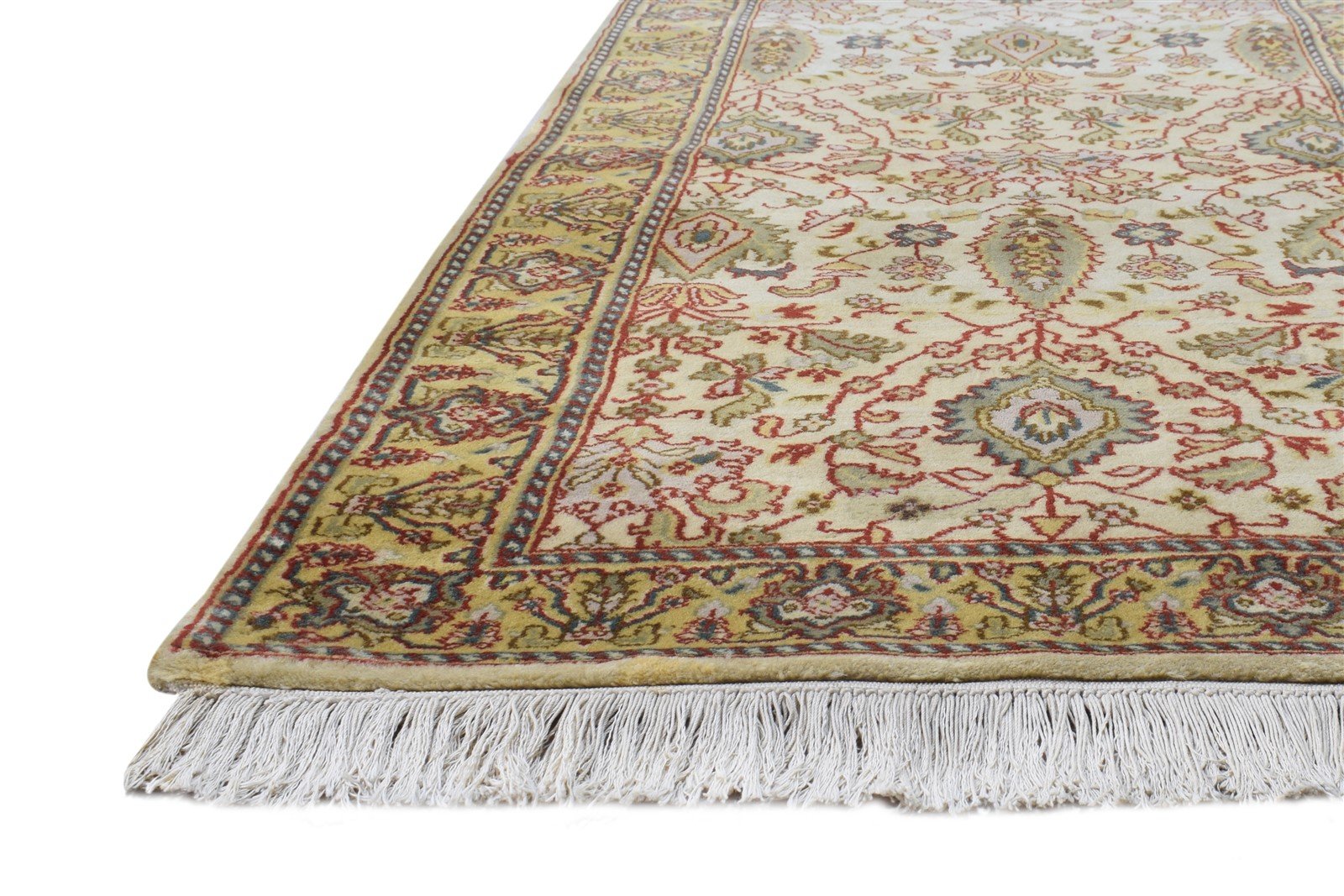 3' X 13' Rug Wool Beige Persian Hand Knotted Kashan Oriental Small Runner   7864669274261
