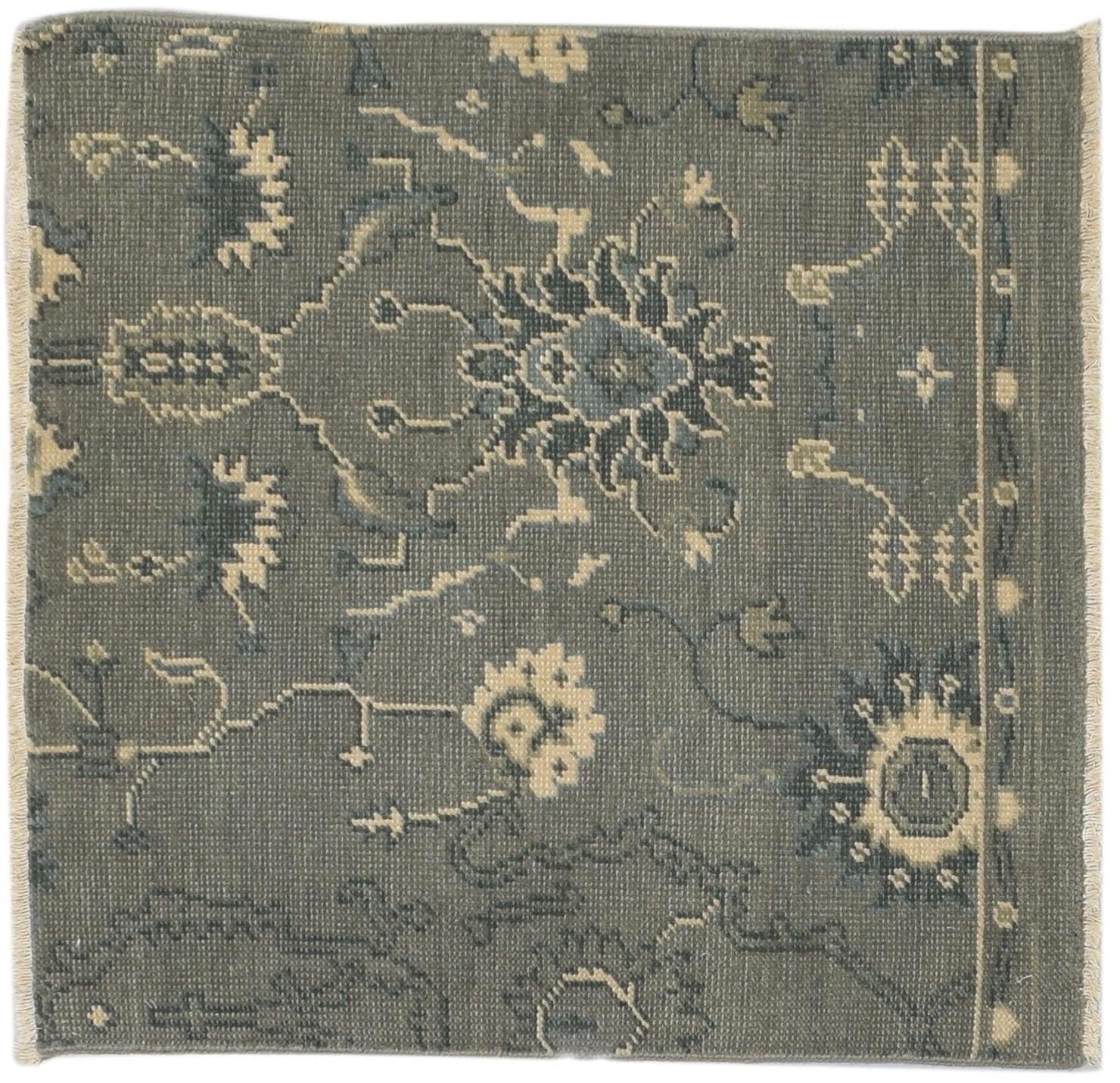 3' X 2' Rug Wool Grey Persian Hand Knotted Oushak Oriental Room Size Carpet   7864086855829
