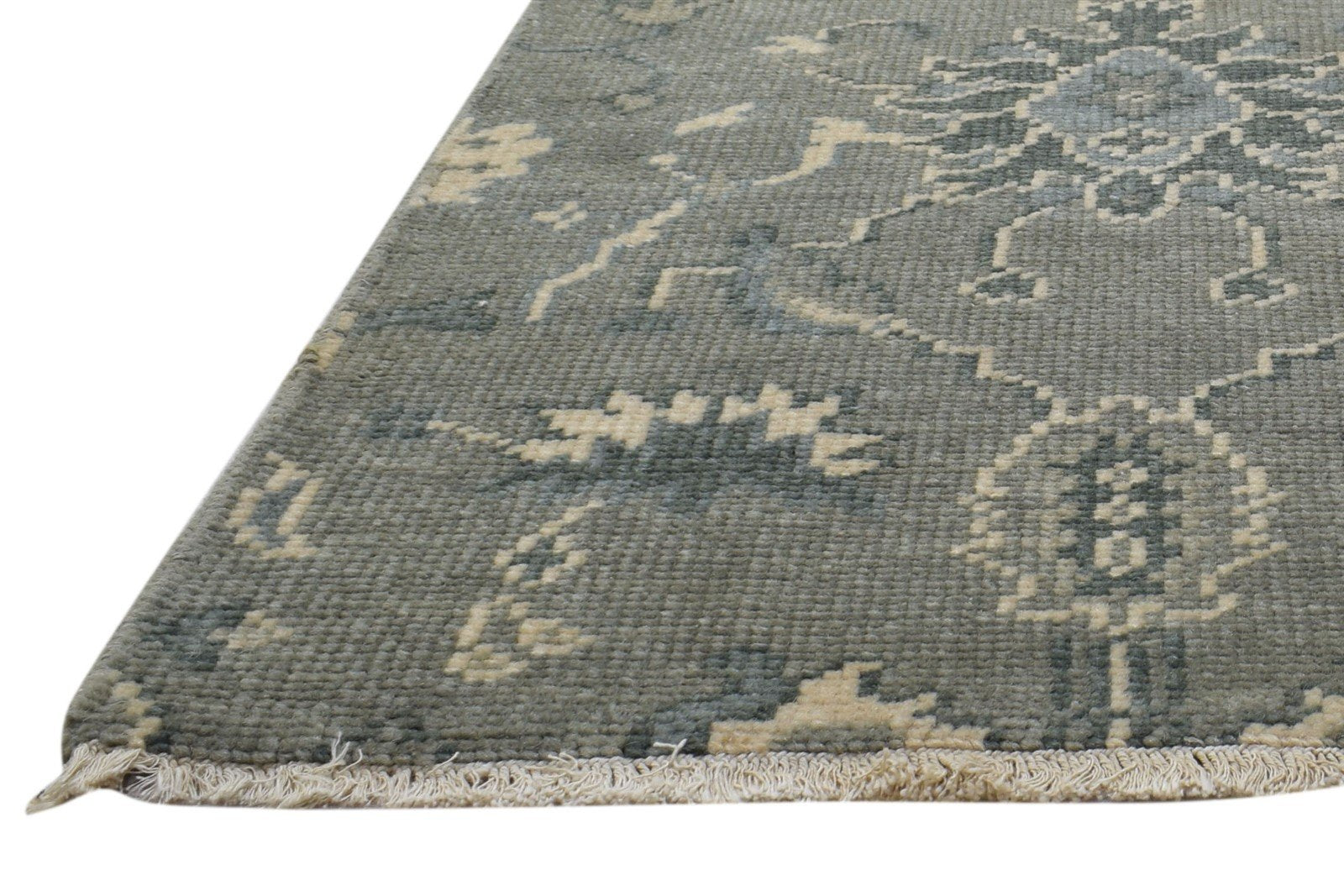 3' X 2' Rug Wool Grey Persian Hand Knotted Oushak Oriental Room Size Carpet   7864086855829