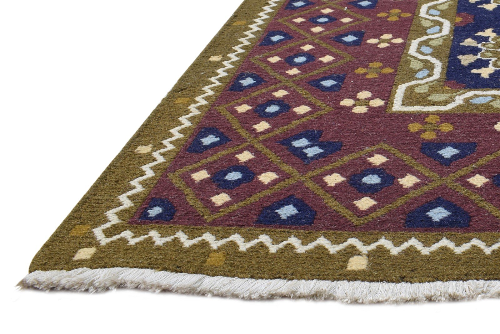 Gussy 3' X 3' Rug Wool Brown Persian Hand Knotted Bokhara Oriental   7865071960213