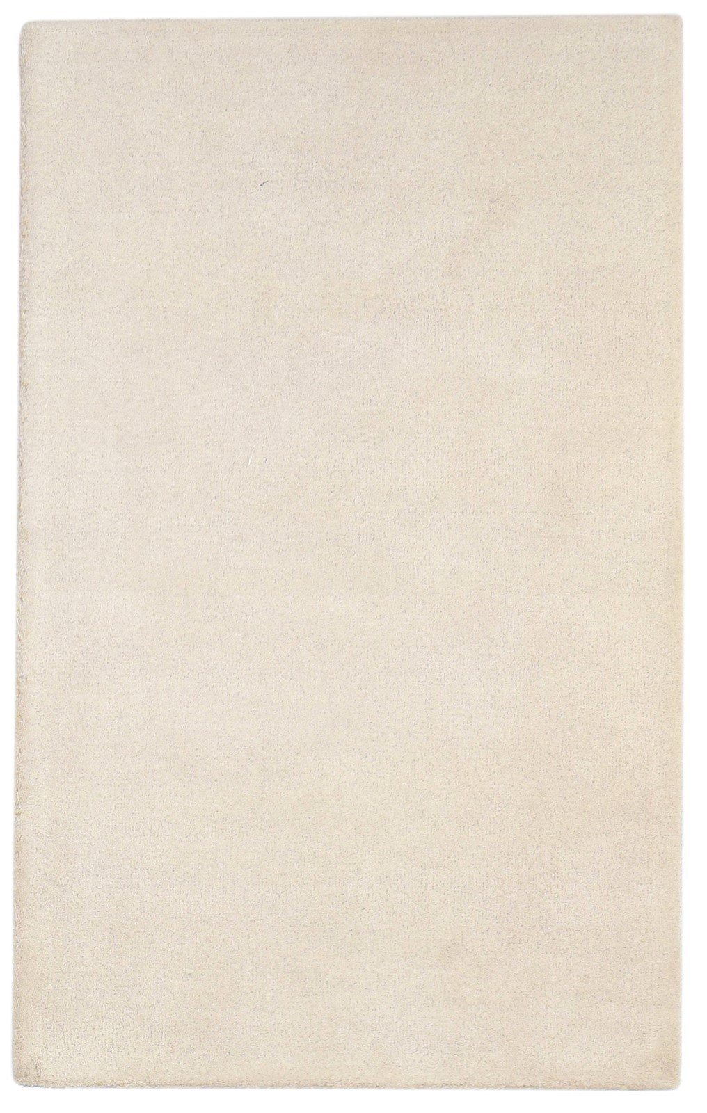 3' X 5' Rug Wool Beige Modern Hand Tufted Scandinavian Solid Room Size Carpet   7864309514389