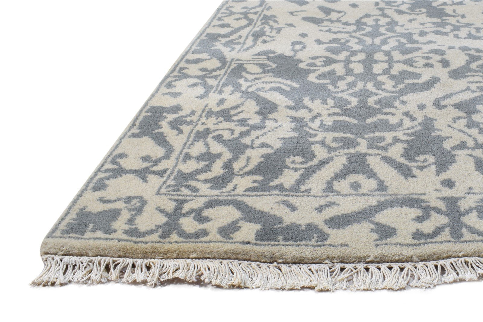3' X 5' Rug Wool Beige Persian Hand Knotted Mughal Oriental Room Size Carpet   7864994758805