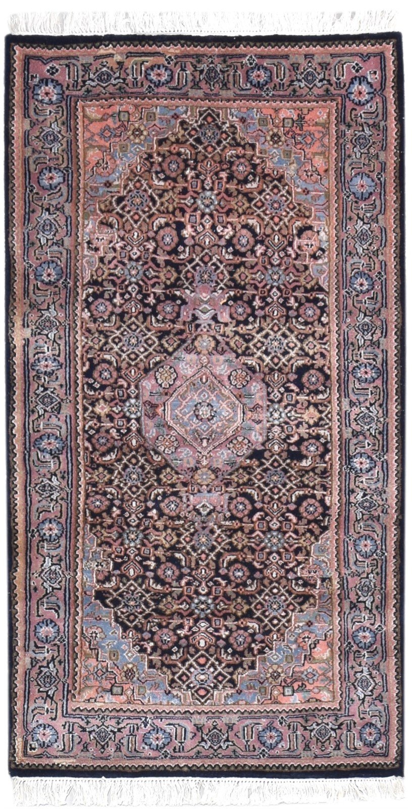 3' X 5' Rug Wool Black Persian Hand Knotted Tabriz Oriental Small Carpet   7864680677525