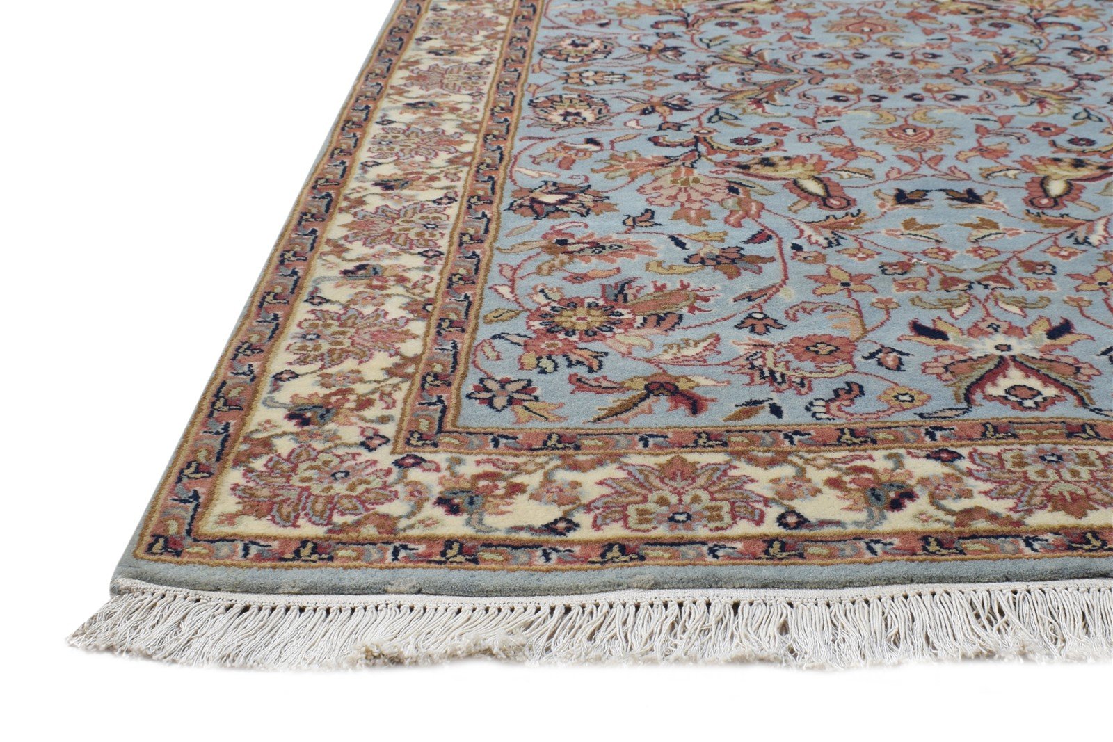 3' X 5' Rug Wool Blue Persian Hand Knotted Kashan Oriental Room Size Carpet   7864648728725