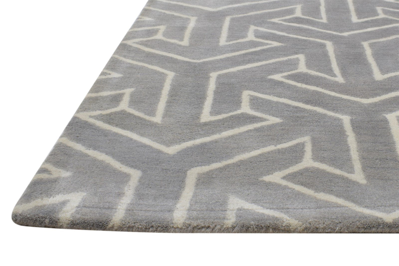 3' X 5' Rug Wool Brown Modern Hand Tufted Indian Arrow Room Size Carpet   7864305909909