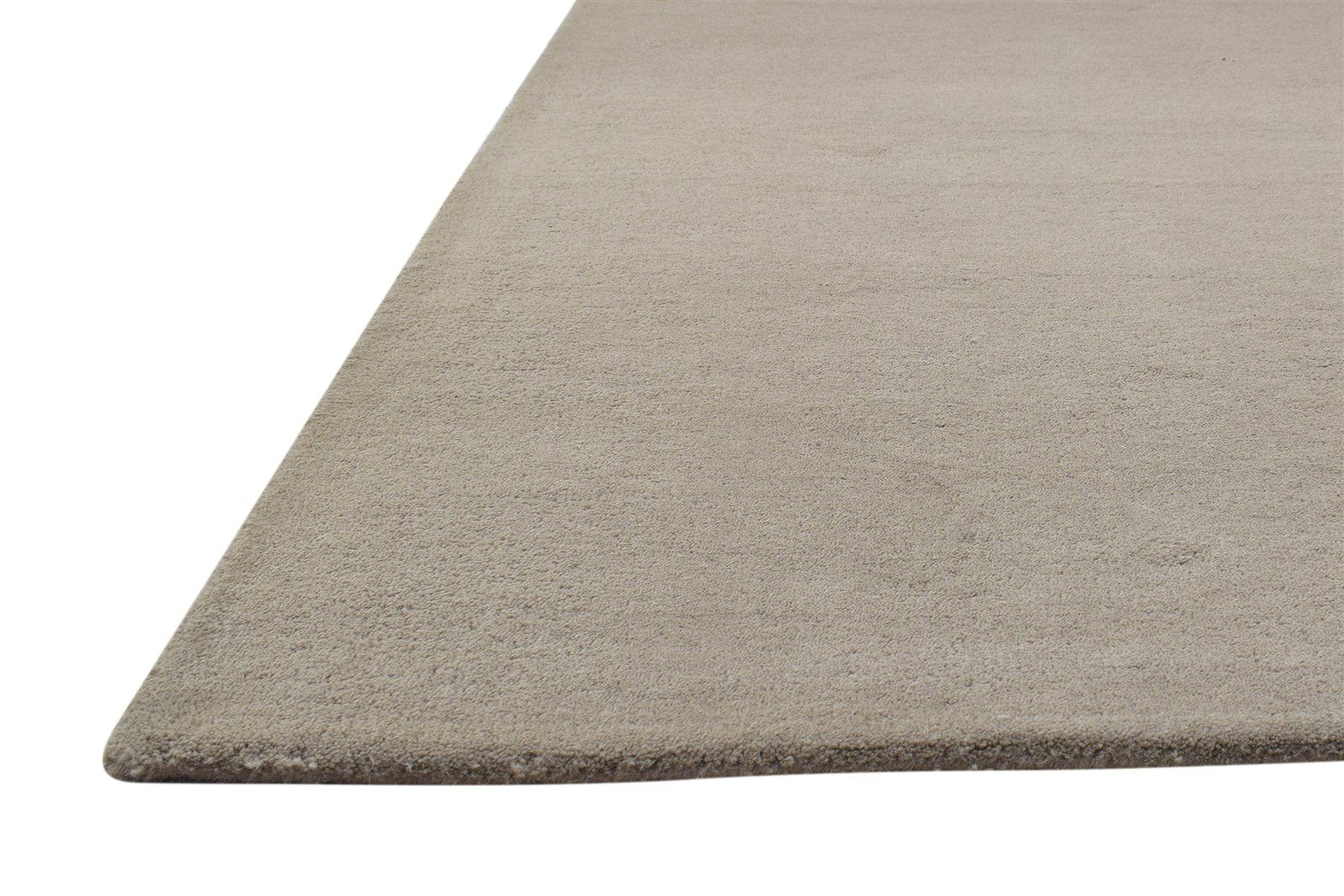 3' X 5' Rug Wool Brown Modern Hand Tufted Scandinavian Solid Room Size Carpet   7864311087253