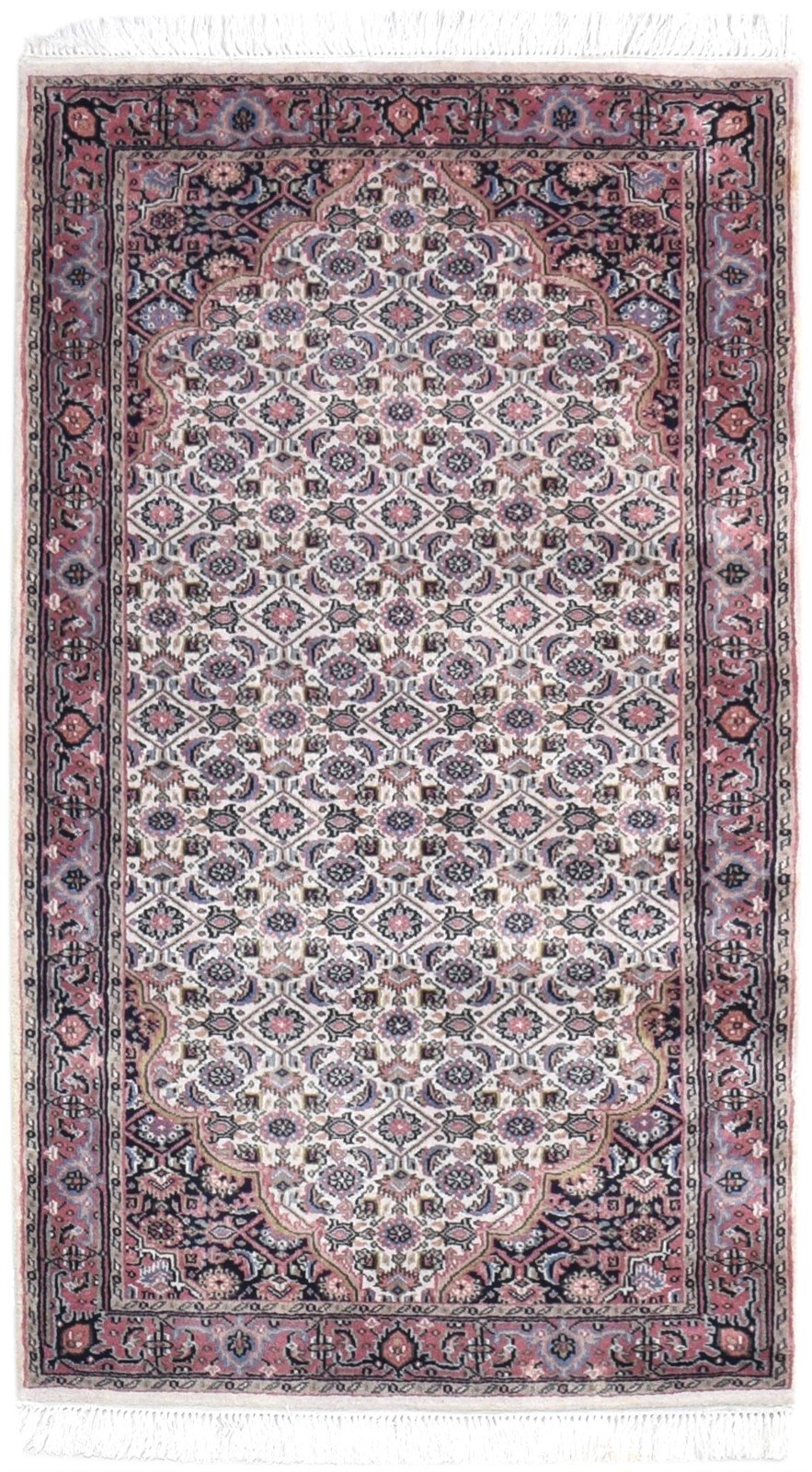 3' X 5' Rug Wool Cream Persian Hand Knotted Bijar Oriental Room Size Carpet   7864680284309