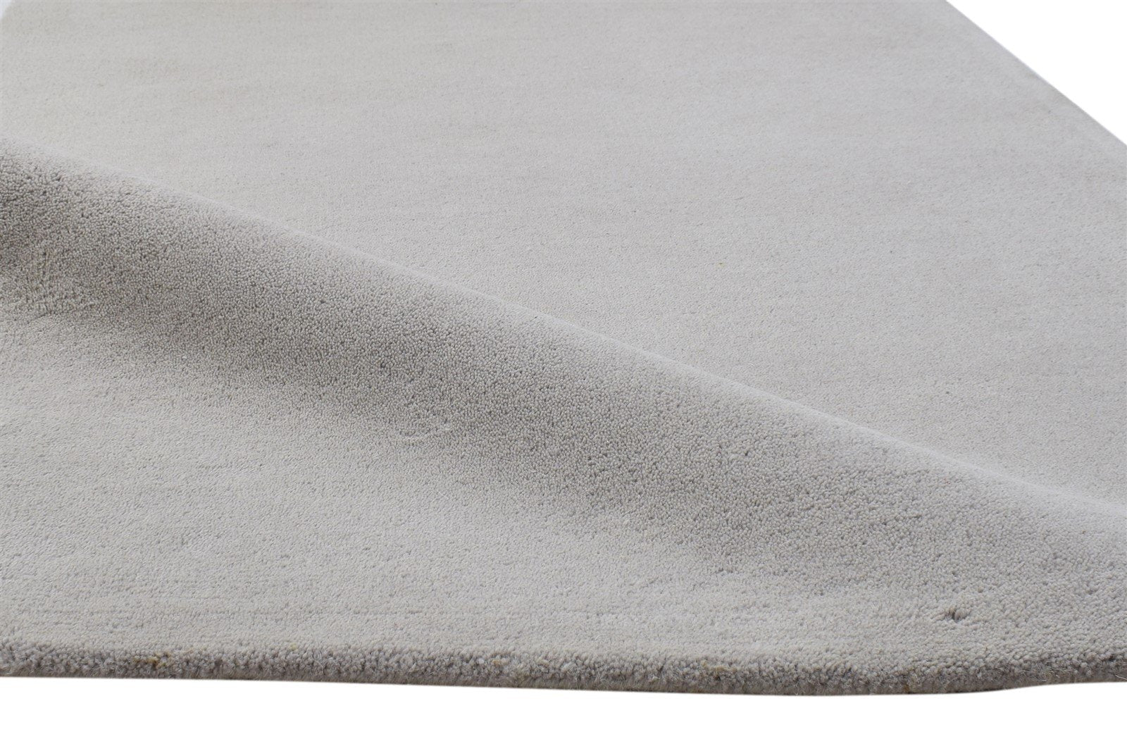3' X 5' Rug Wool Grey Modern Hand Tufted Scandinavian Solid Room Size Carpet   7864311480469