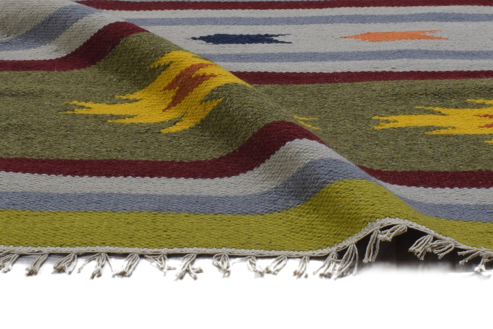 3' X 5' Rug Wool Multi Color Persian Dhurrie Oriental Tribal Small Carpet   7864493539477