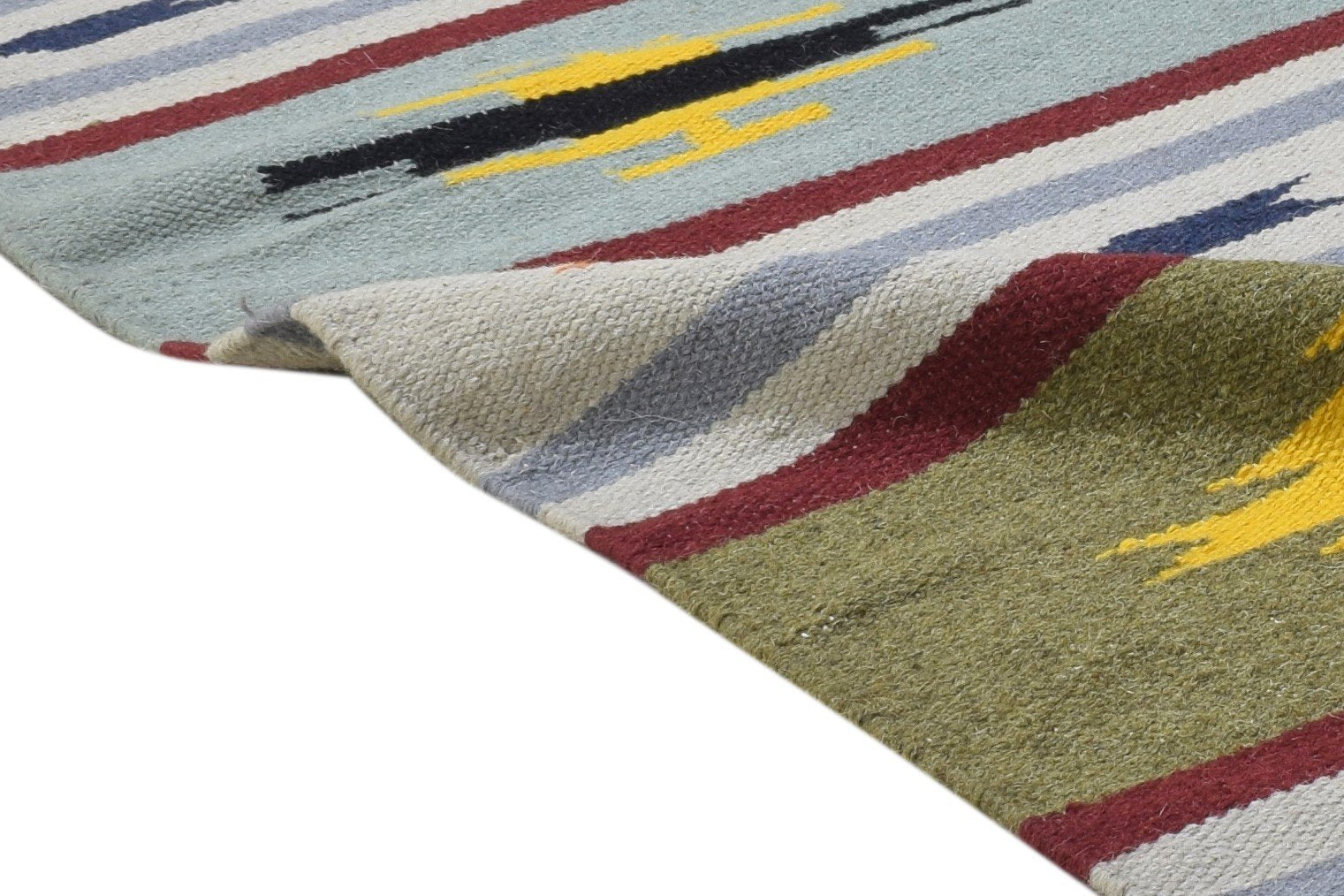 3' X 5' Rug Wool Multi Color Persian Dhurrie Oriental Tribal Small Carpet   7864493539477