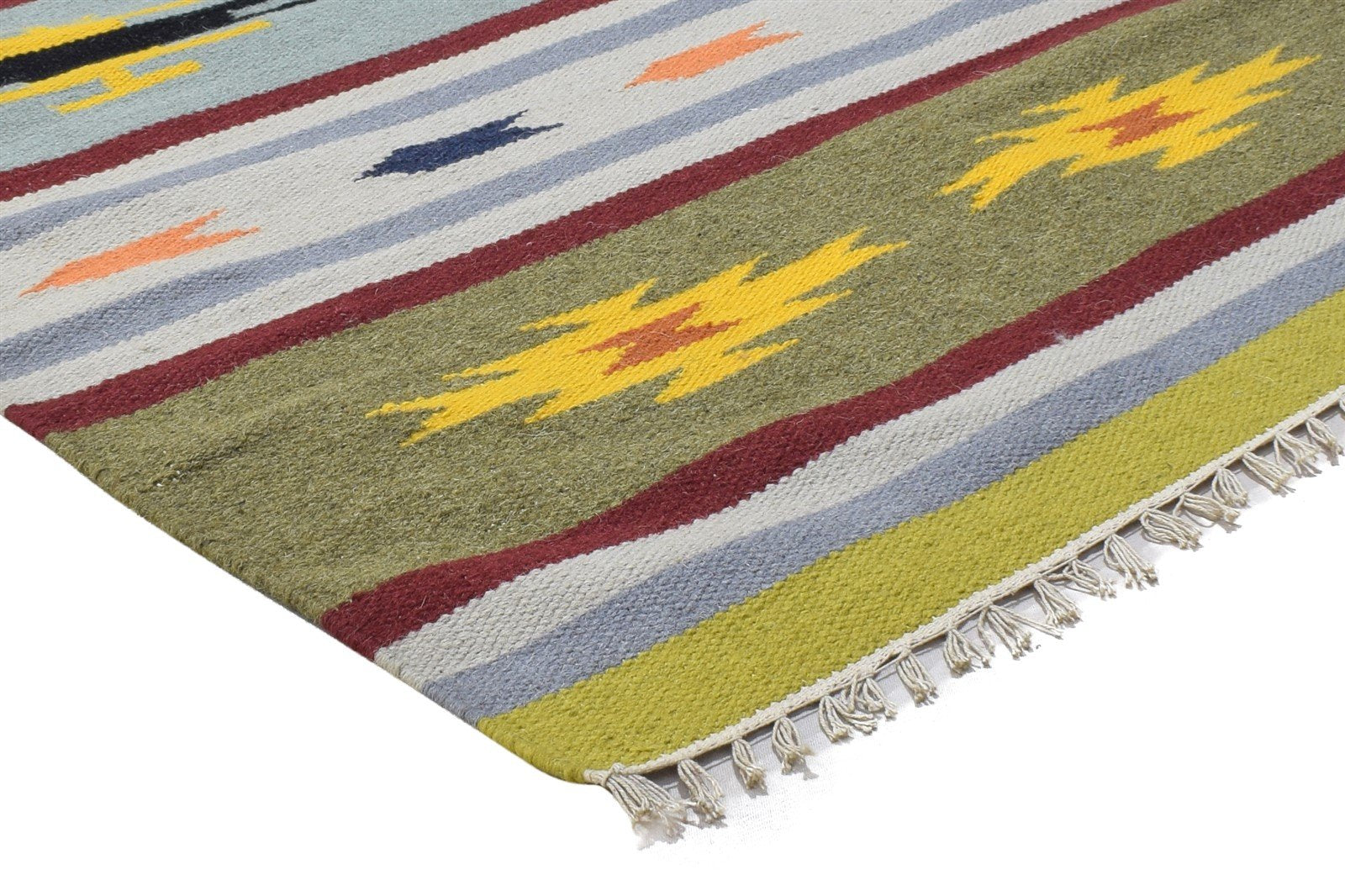 3' X 5' Rug Wool Multi Color Persian Dhurrie Oriental Tribal Small Carpet   7864493539477