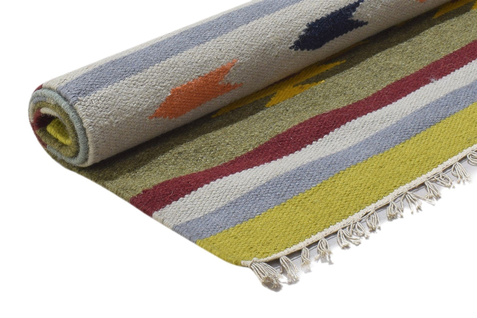 3' X 5' Rug Wool Multi Color Persian Dhurrie Oriental Tribal Small Carpet   7864493539477