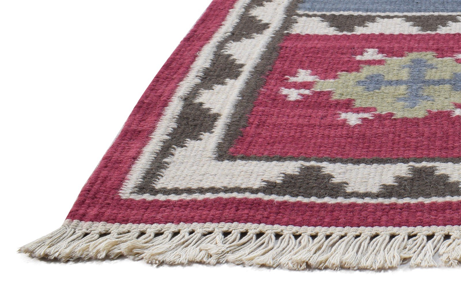 3' X 5' Rug Wool Pink Persian Dhurrie Southwestern Oriental Room Size Carpet   7864991219861
