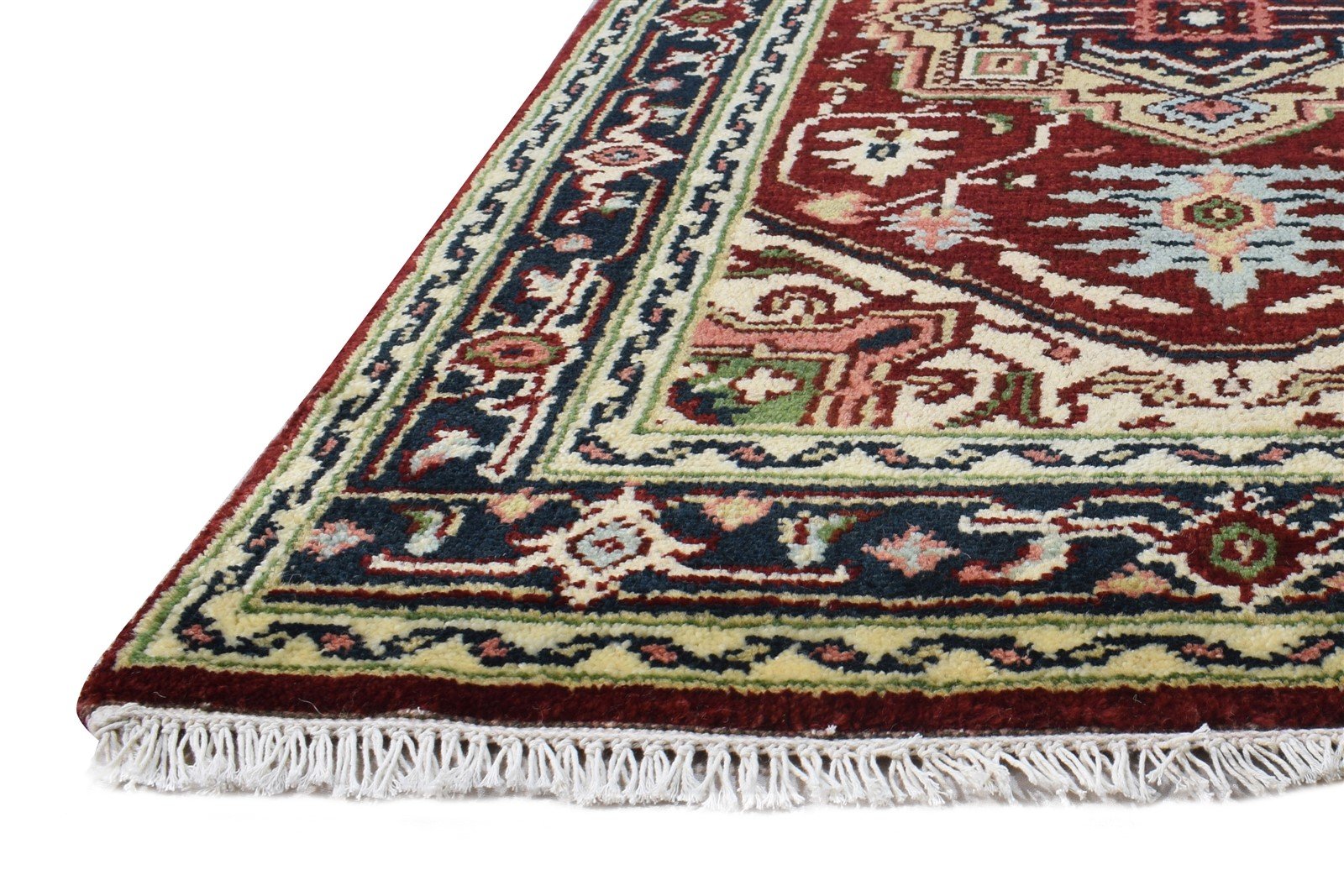 3' X 5' Rug Wool Red Persian Hand Knotted Heriz-Indian Oriental Room Size Carpet   7865093062805