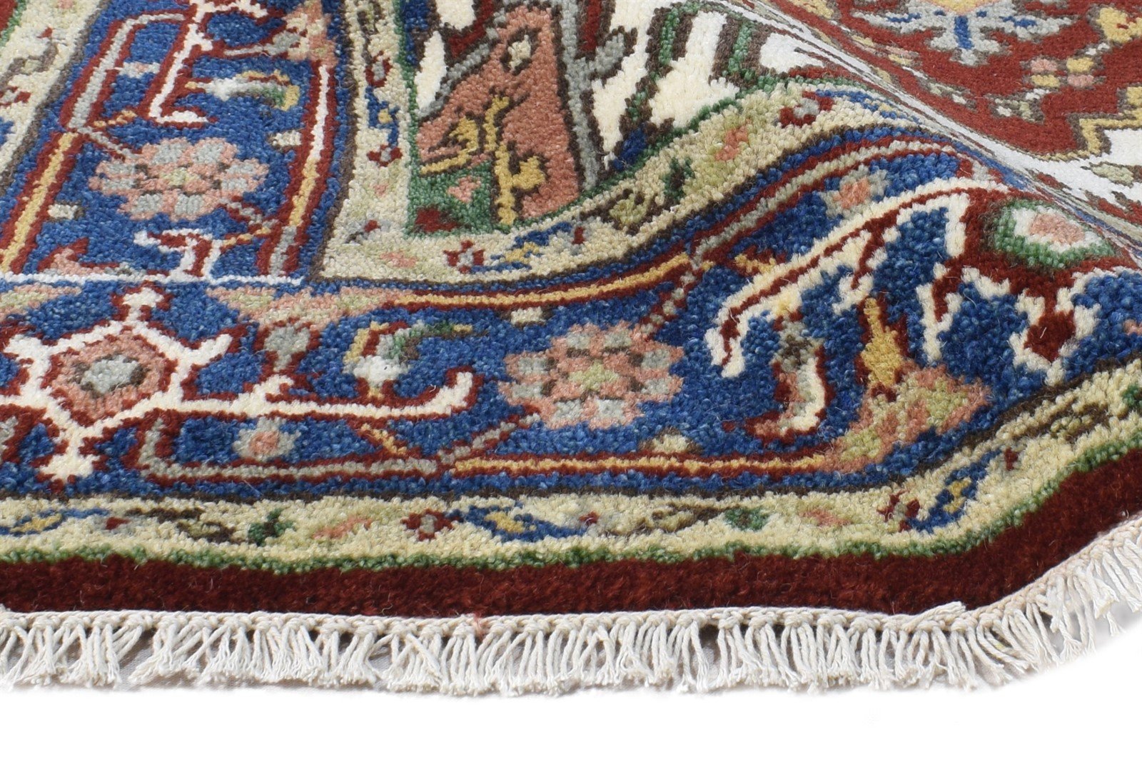 3' X 5' Rug Wool Red Persian Hand Knotted Heriz-Indian Oriental Small Carpet   7865092243605