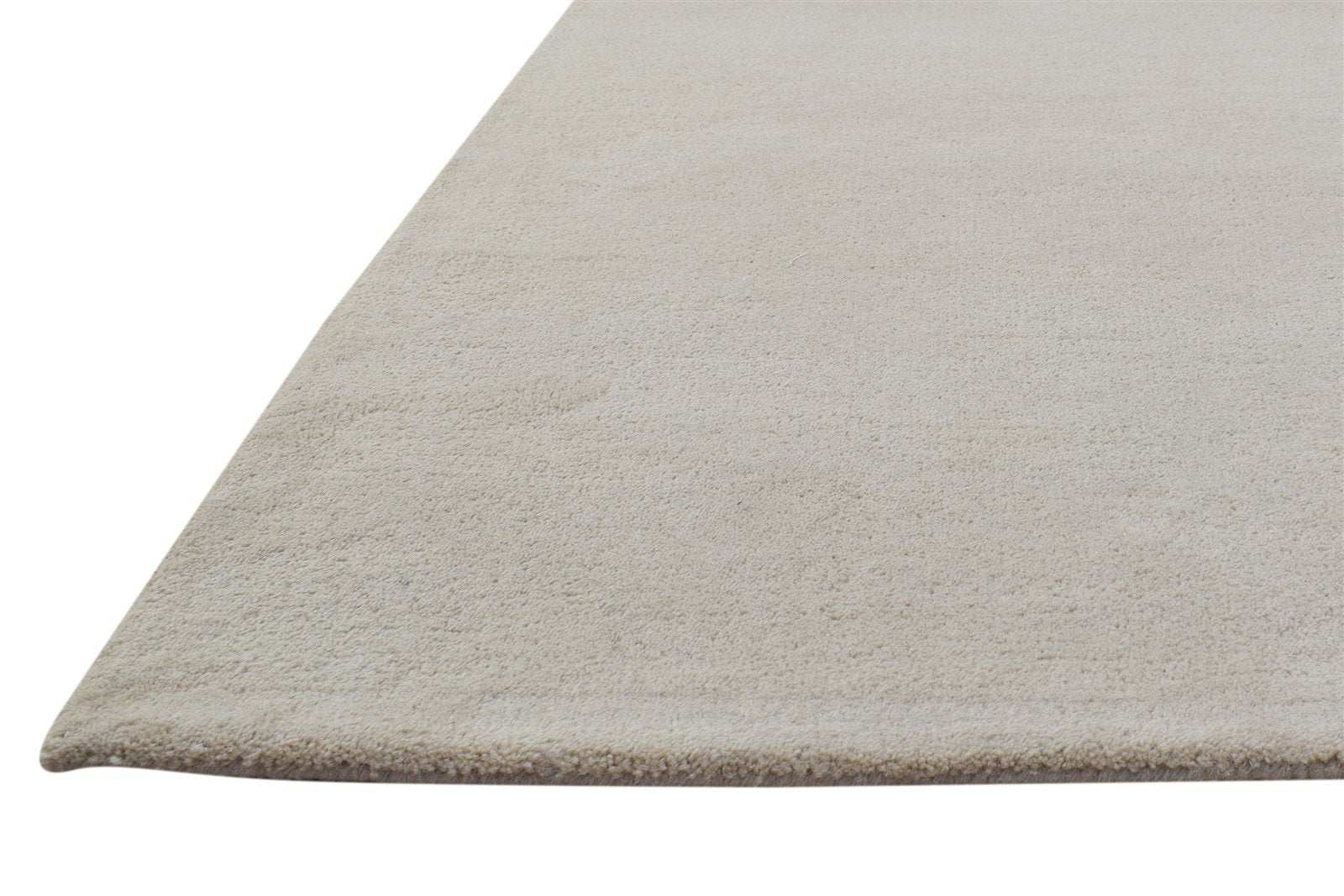 3' X 5' Rug Wool Sand Modern Hand Tufted Scandinavian Solid Room Size Carpet   7864310399125