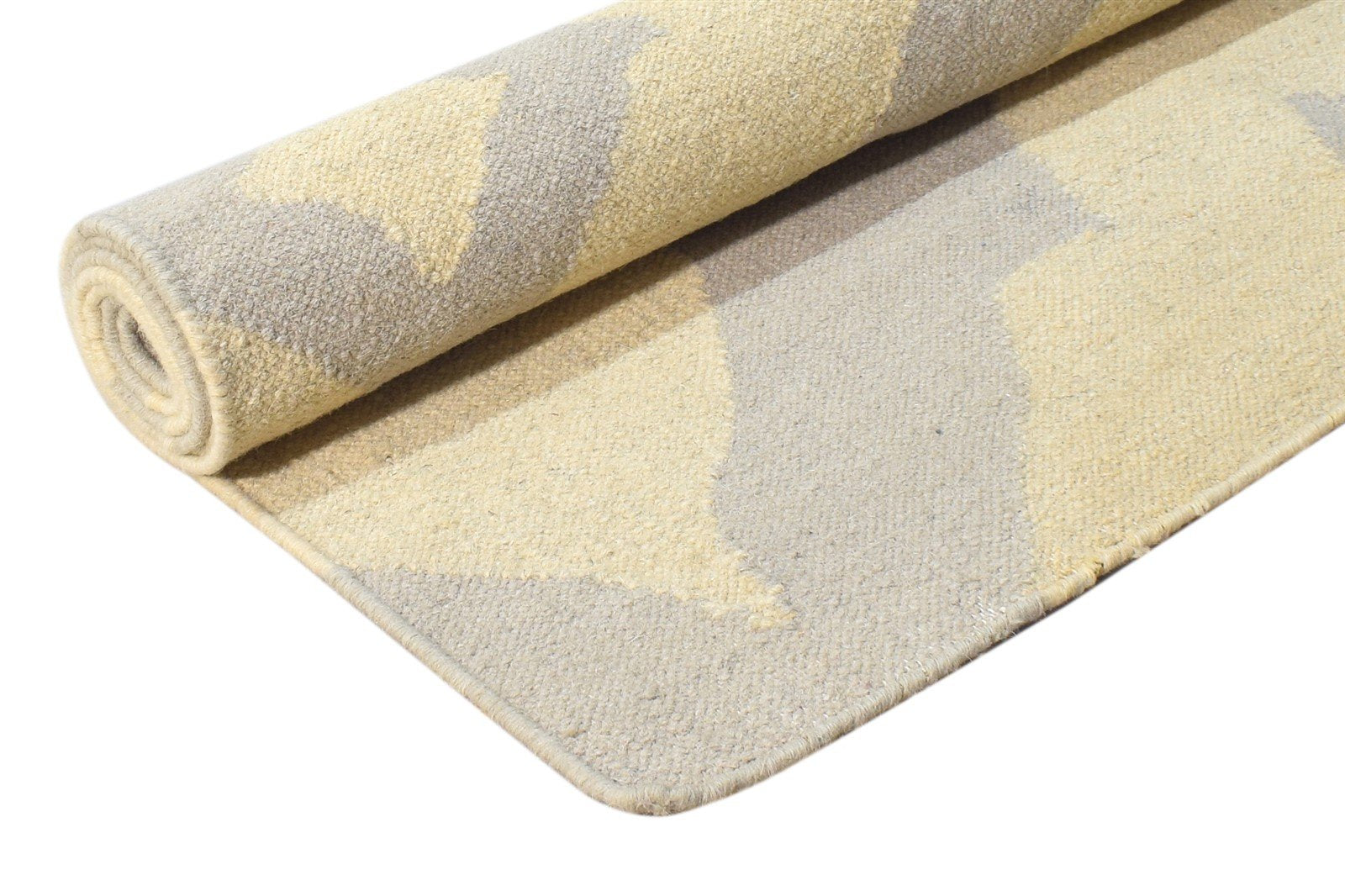 3' X 6' Rug Wool Beige Modern Dhurrie Moroccan Trellis Room Size Carpet   7864672518293