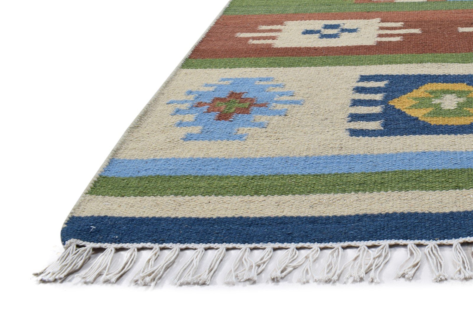3' X 6' Rug Wool Multi Persian Dhurrie Southwestern Oriental Room Size Carpet   7864988401813