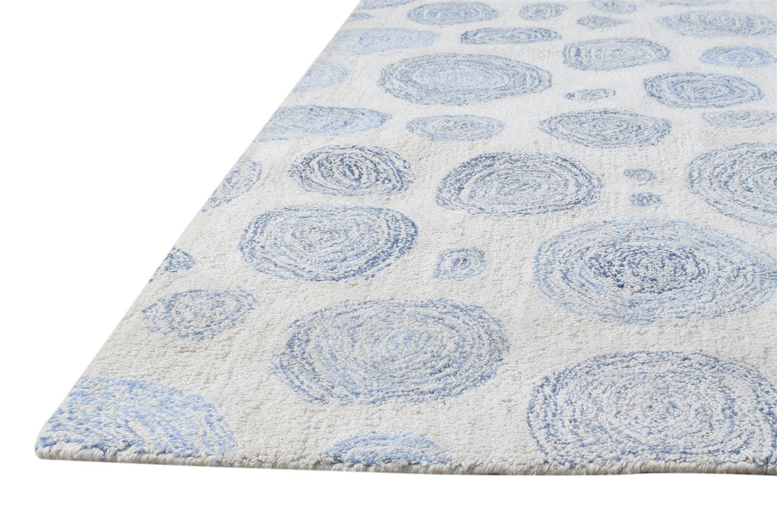 3' X 8' Rug Pet Yarn Blue Modern Hand Tufted Indian Modern Small Runner   7865139560597